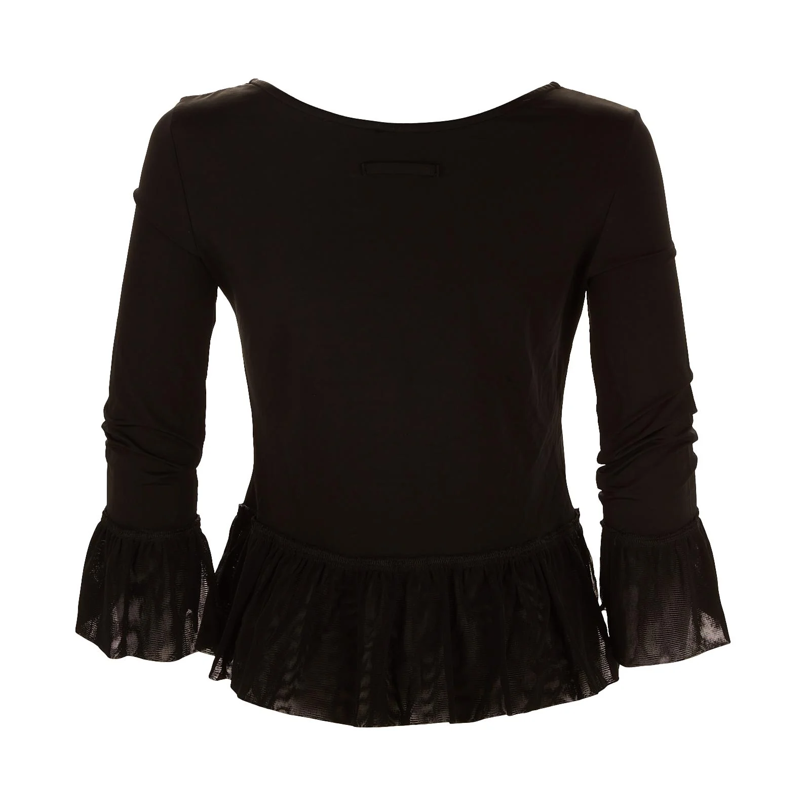 Jean Paul Gaultier Black Ruffeled Top - Image 2