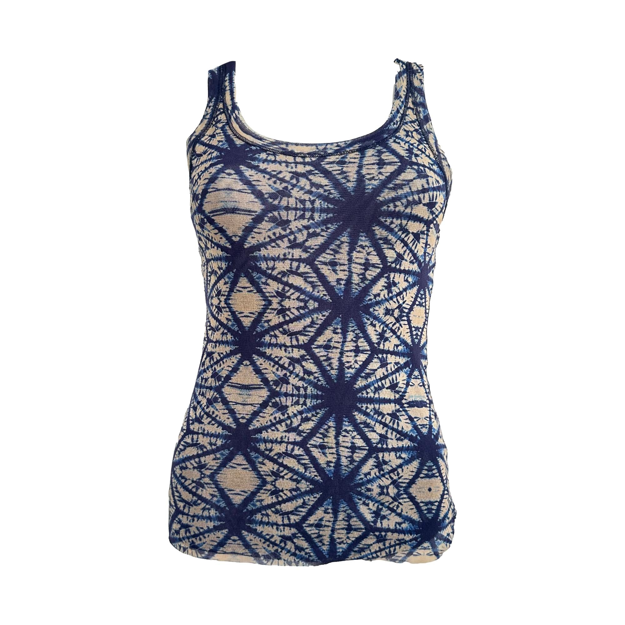 Jean Paul Gaultier Blue + Cream Sunburst Twin Set - Image 3