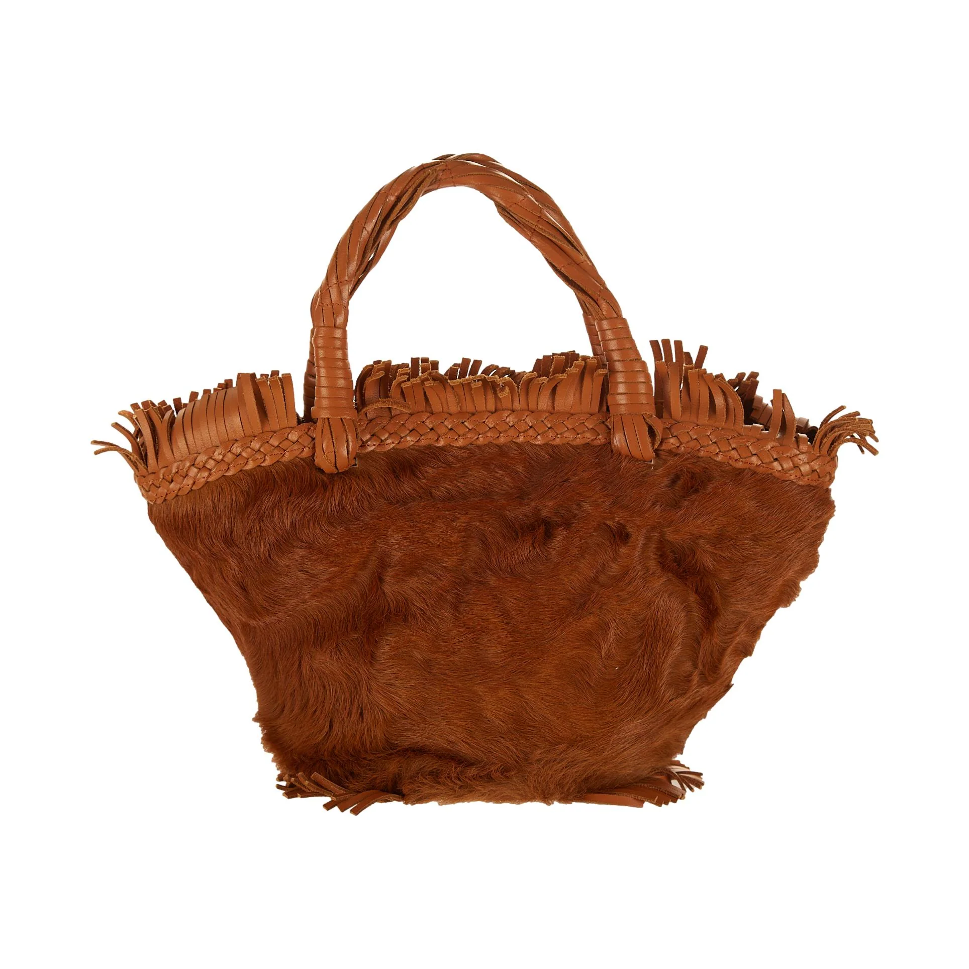 Jean Paul Gaultier Brown Fringe Top Handle Bag - Image 2