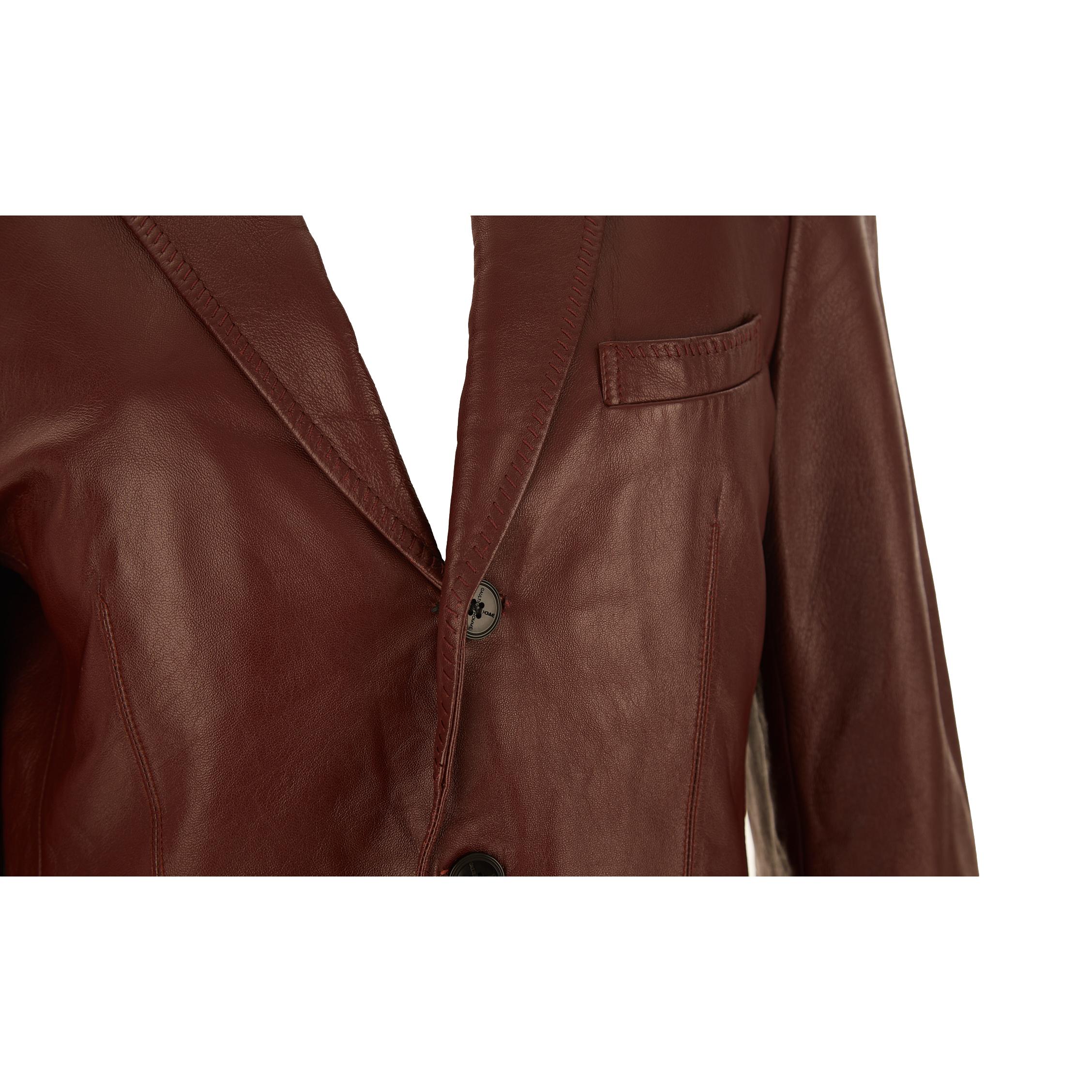 Jean Paul Gaultier Brown Leather Jacket - Image 3