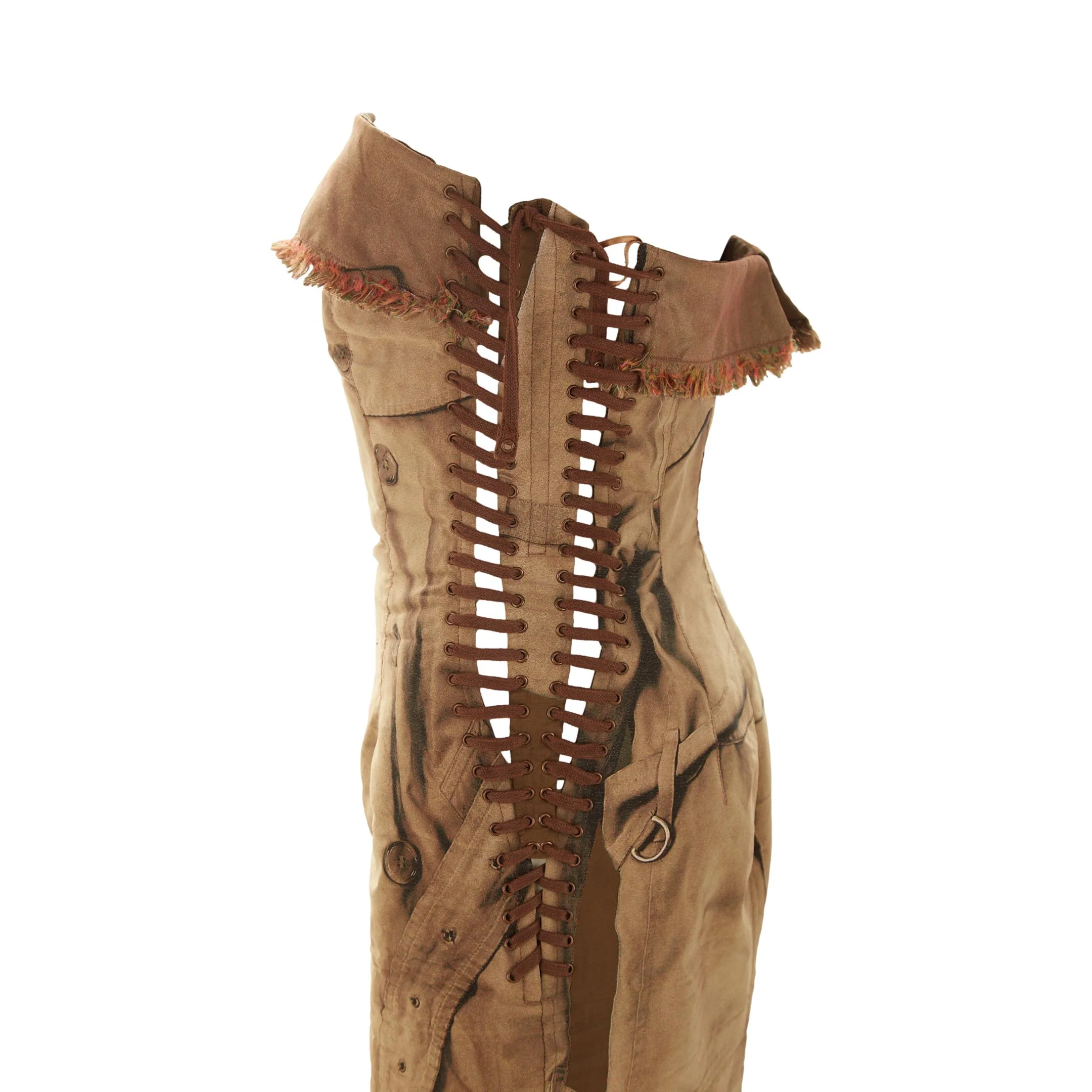 Jean Paul Gaultier Brown Jean Paul Gaultier Tromp L'oeil Bolero Set - Image 5