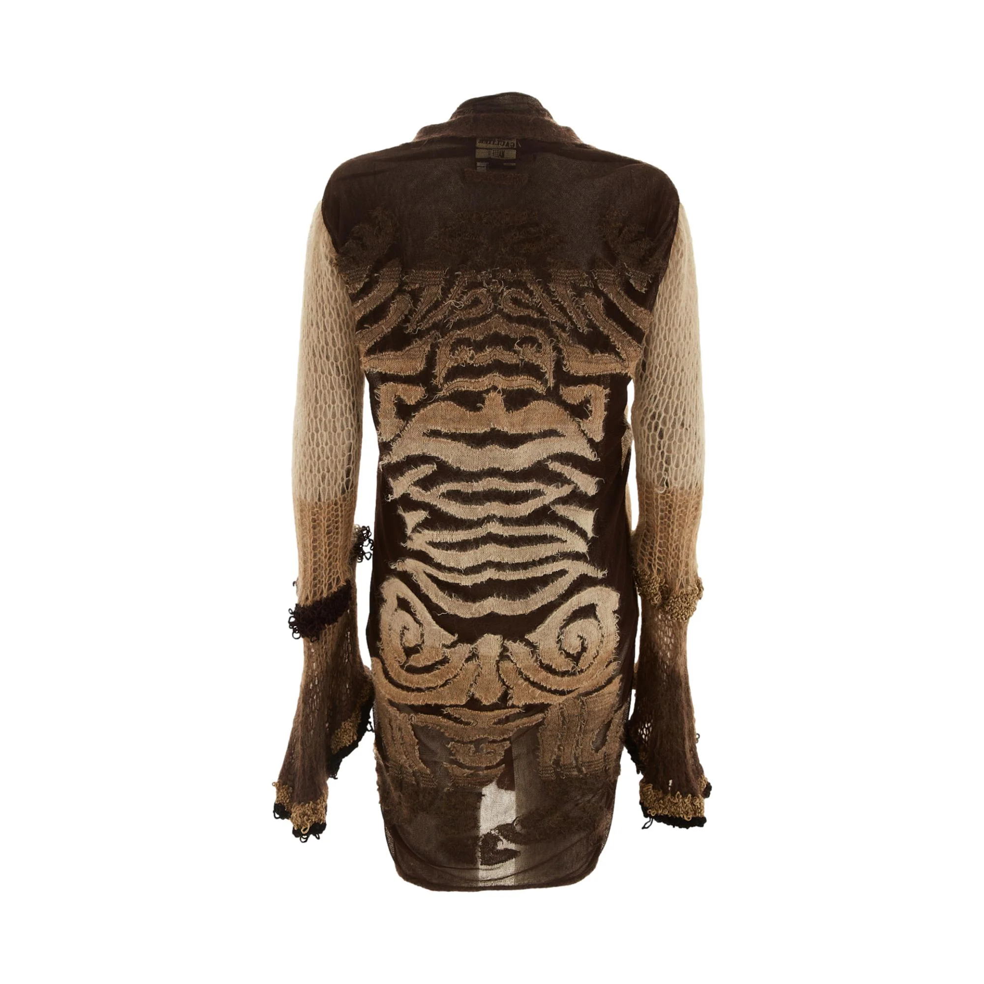 Jean Paul Gaultier Brown Wool Sweater Set - Image 3