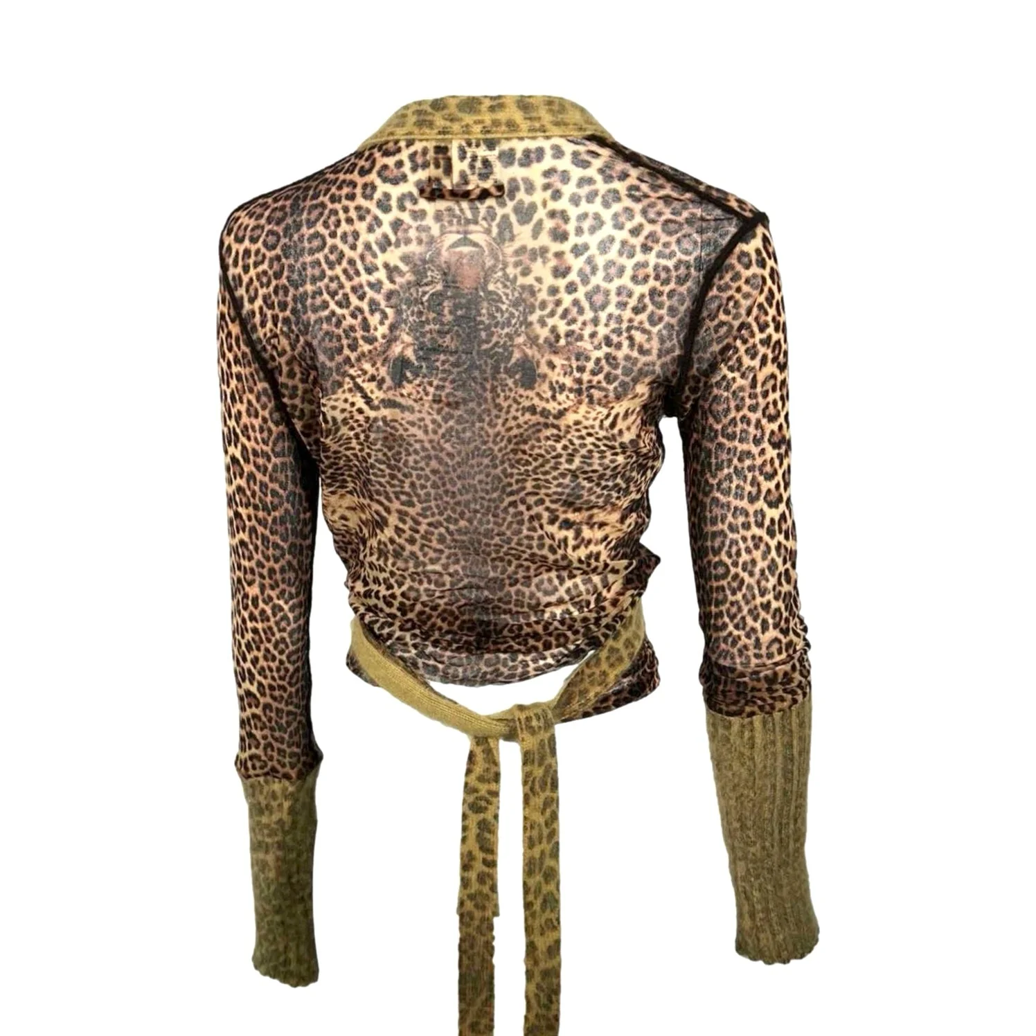 Jean Paul Gaultier Cheetah Wrap Top - Image 2