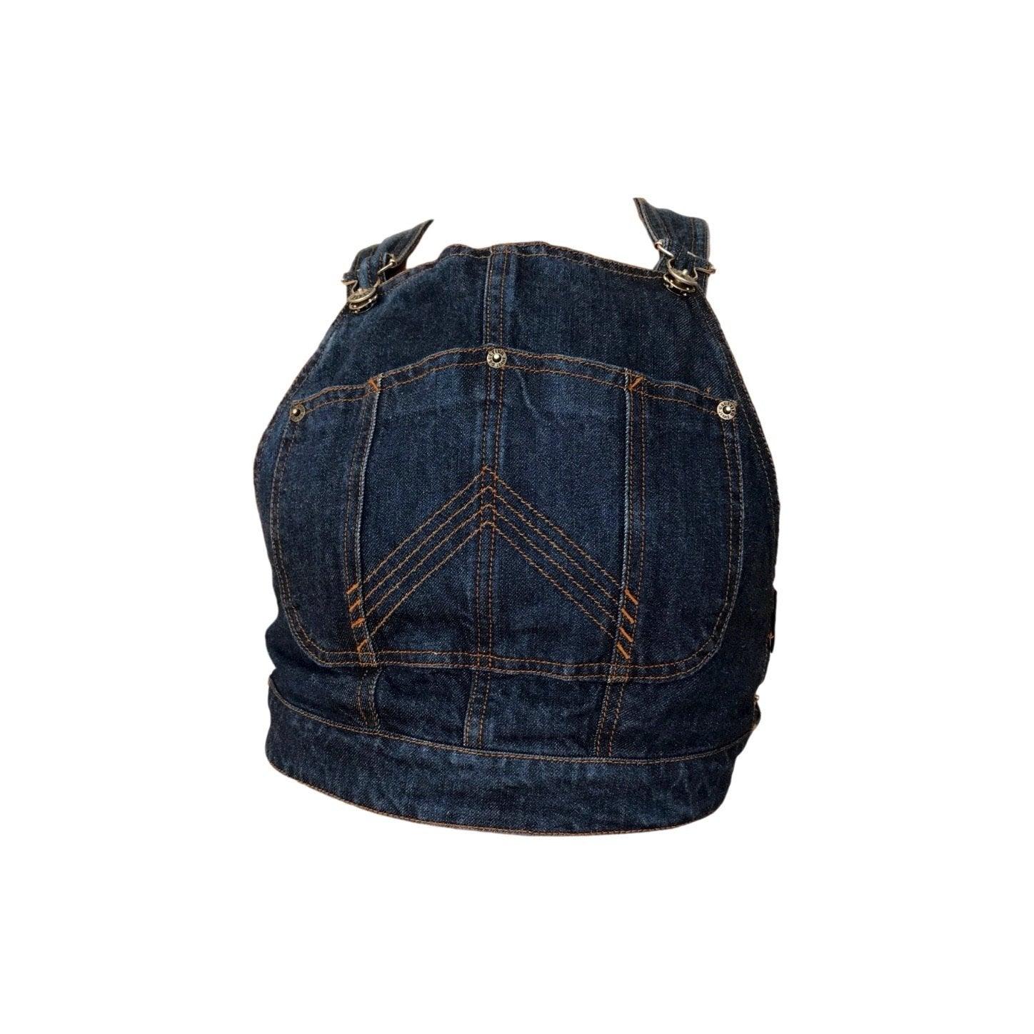Jean Paul Gaultier Denim Crop Top - Image 2