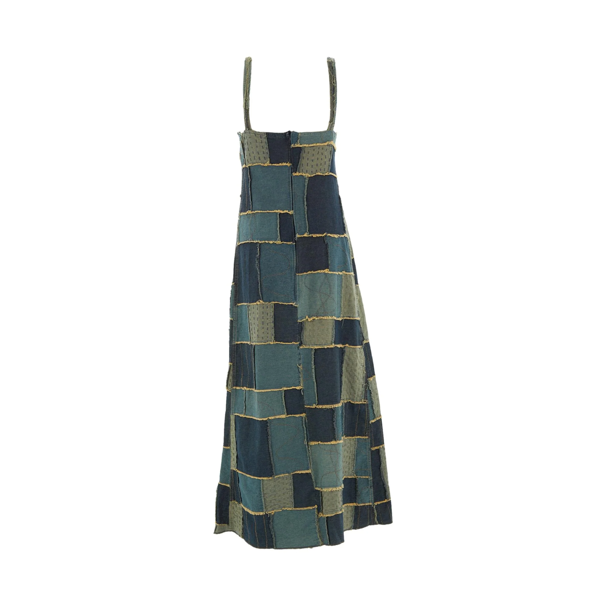 Jean Paul Gaultier Denim Patchwork Dress - Image 2