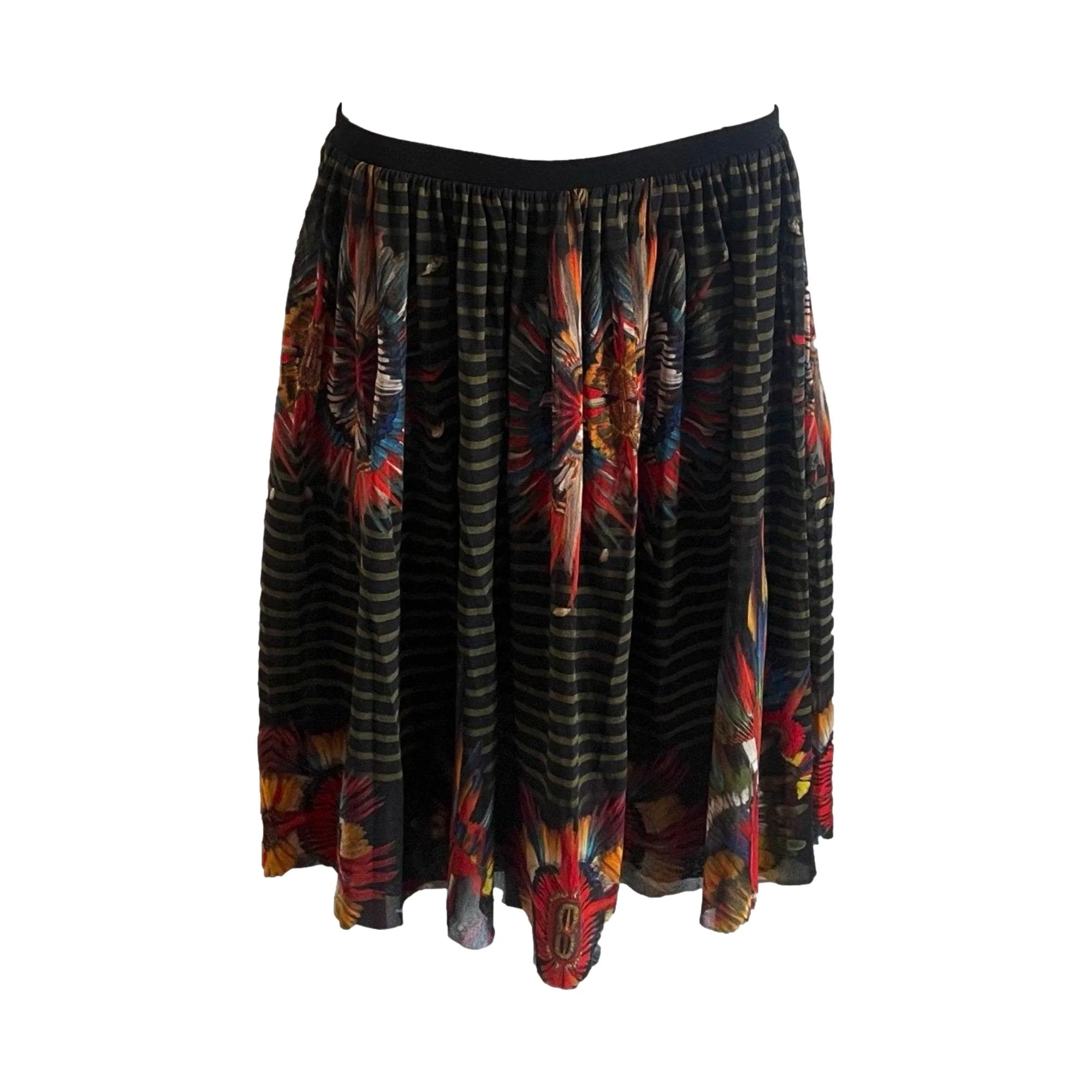 Jean Paul Gaultier Feather Mesh Skirt