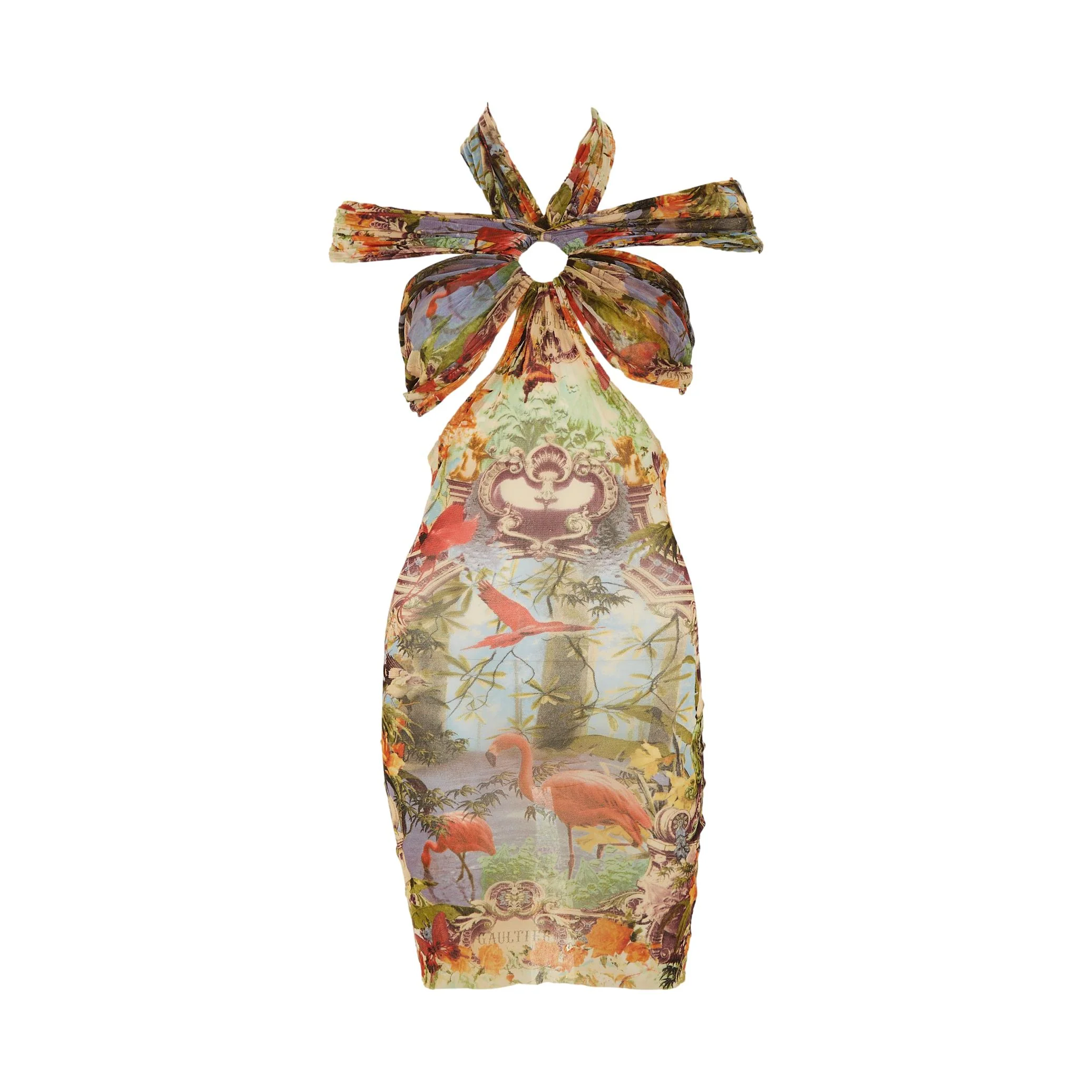 Jean Paul Gaultier Flamingo Mini Dress