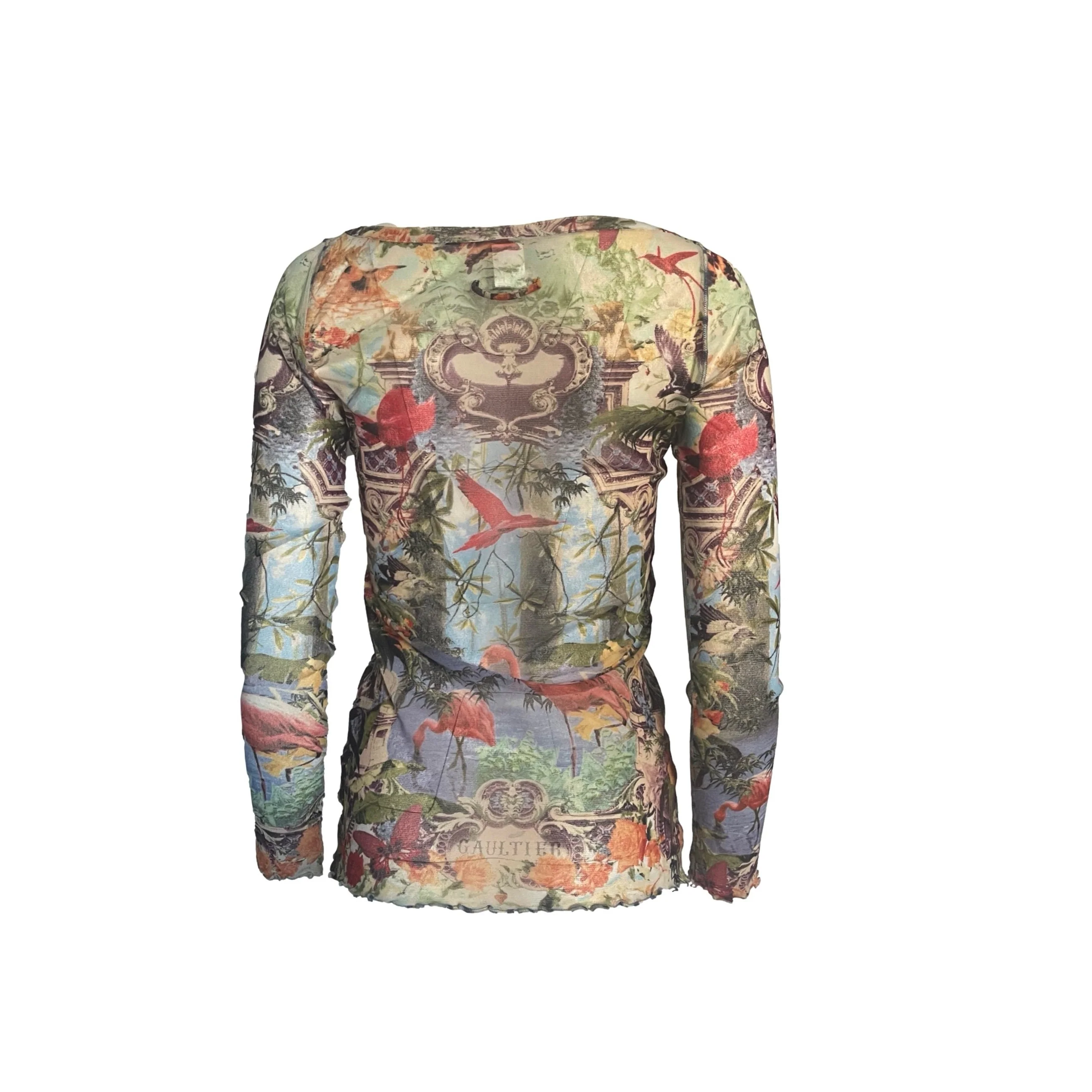 Jean Paul Gaultier Flamingo Print Long Sleeve Top - Image 2