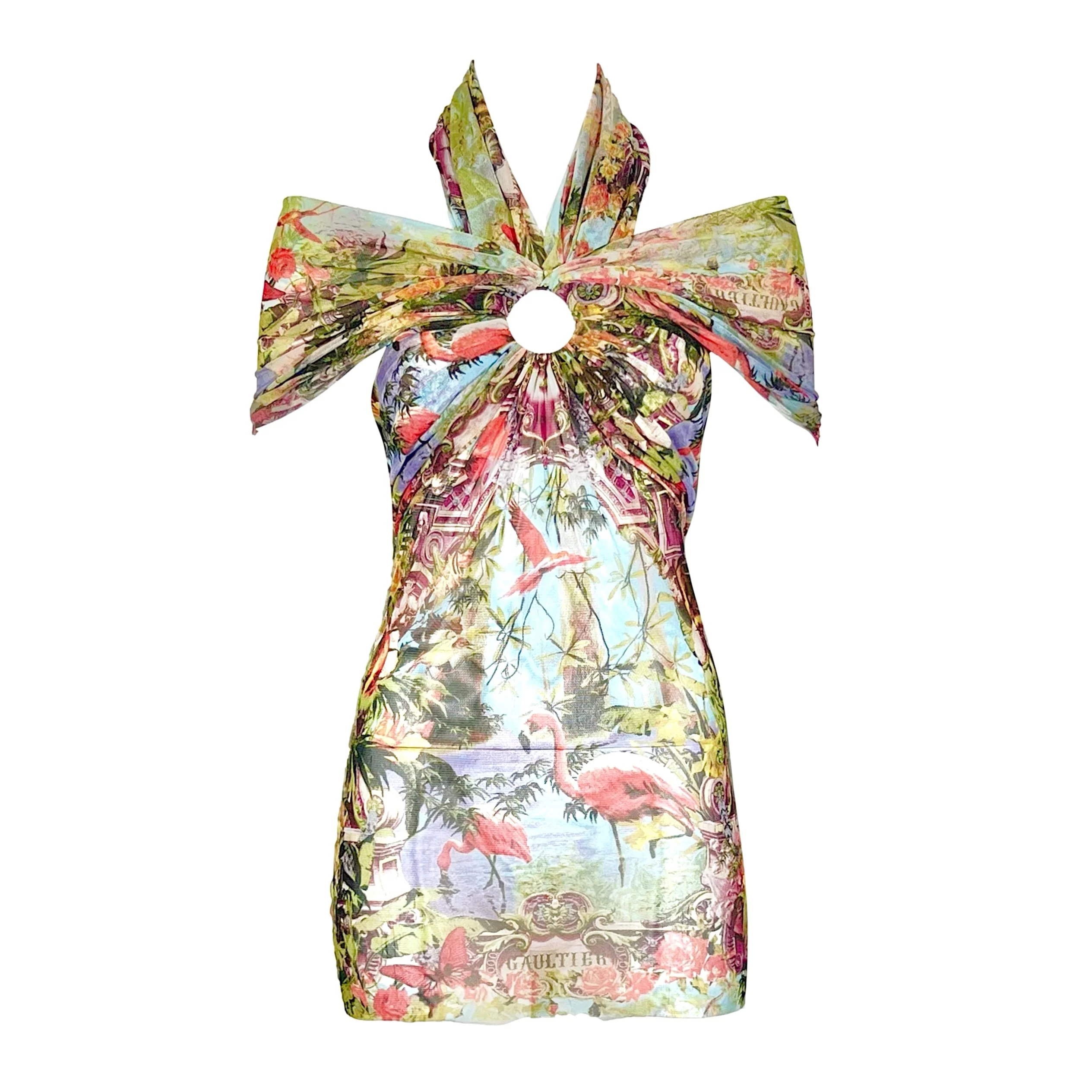 Jean Paul Gaultier Flamingo Tie Dress