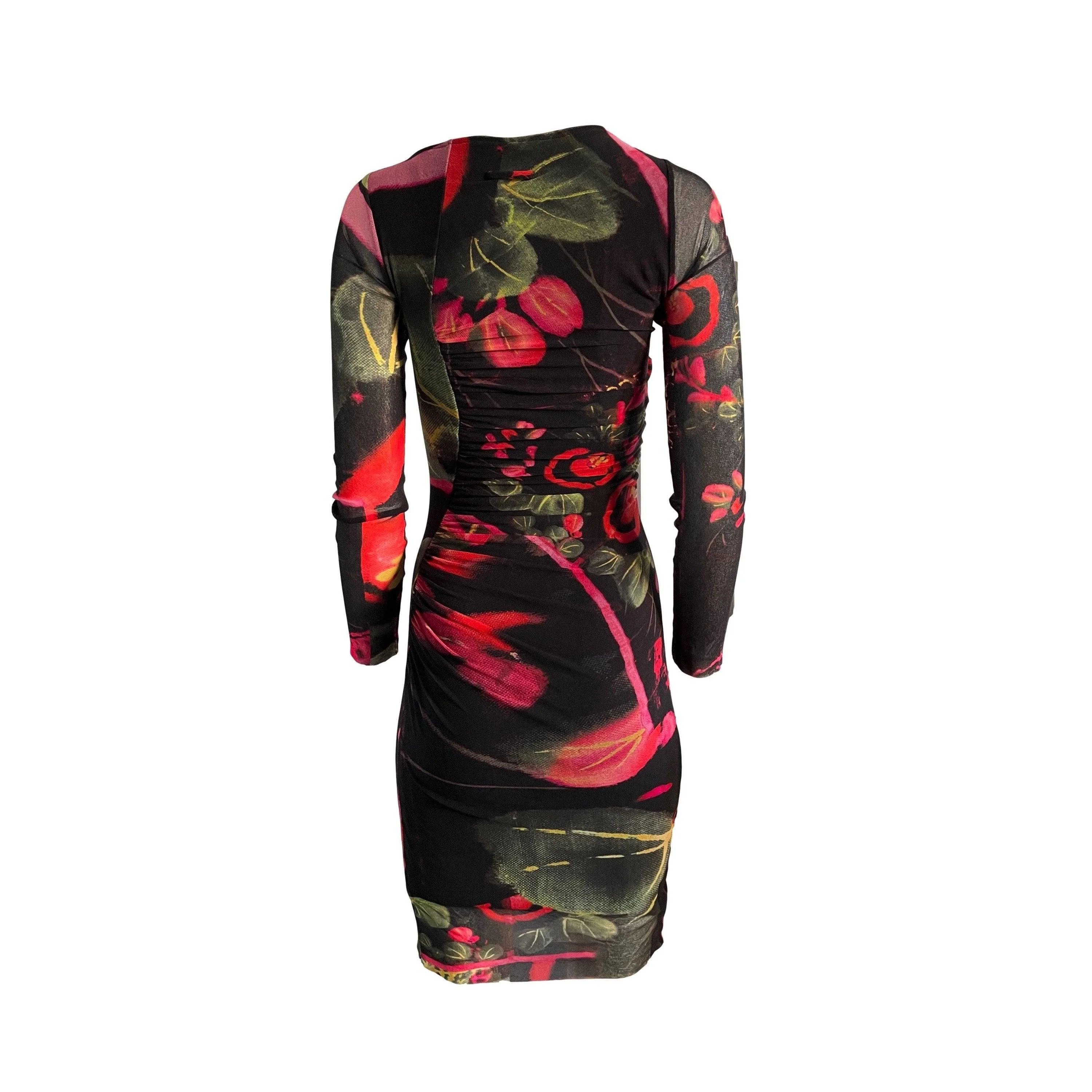 Jean Paul Gaultier Floral Long Sleeve Dress - Image 2