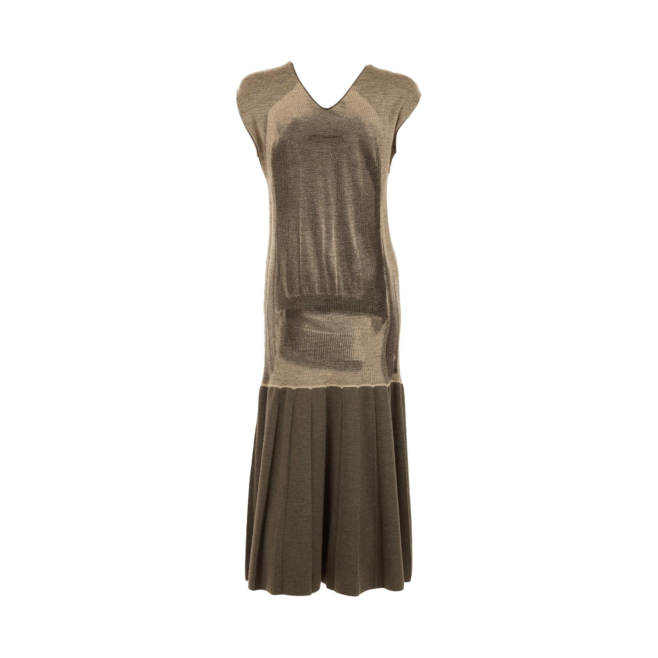 Jean Paul Gaultier Grey Wool Dress - Image 2