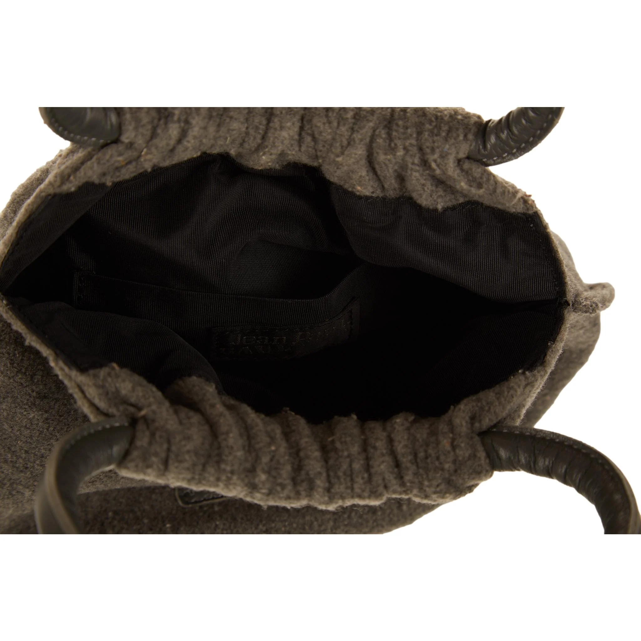 Jean Paul Gaultier Grey Wool Ring Handle Bag - Image 4