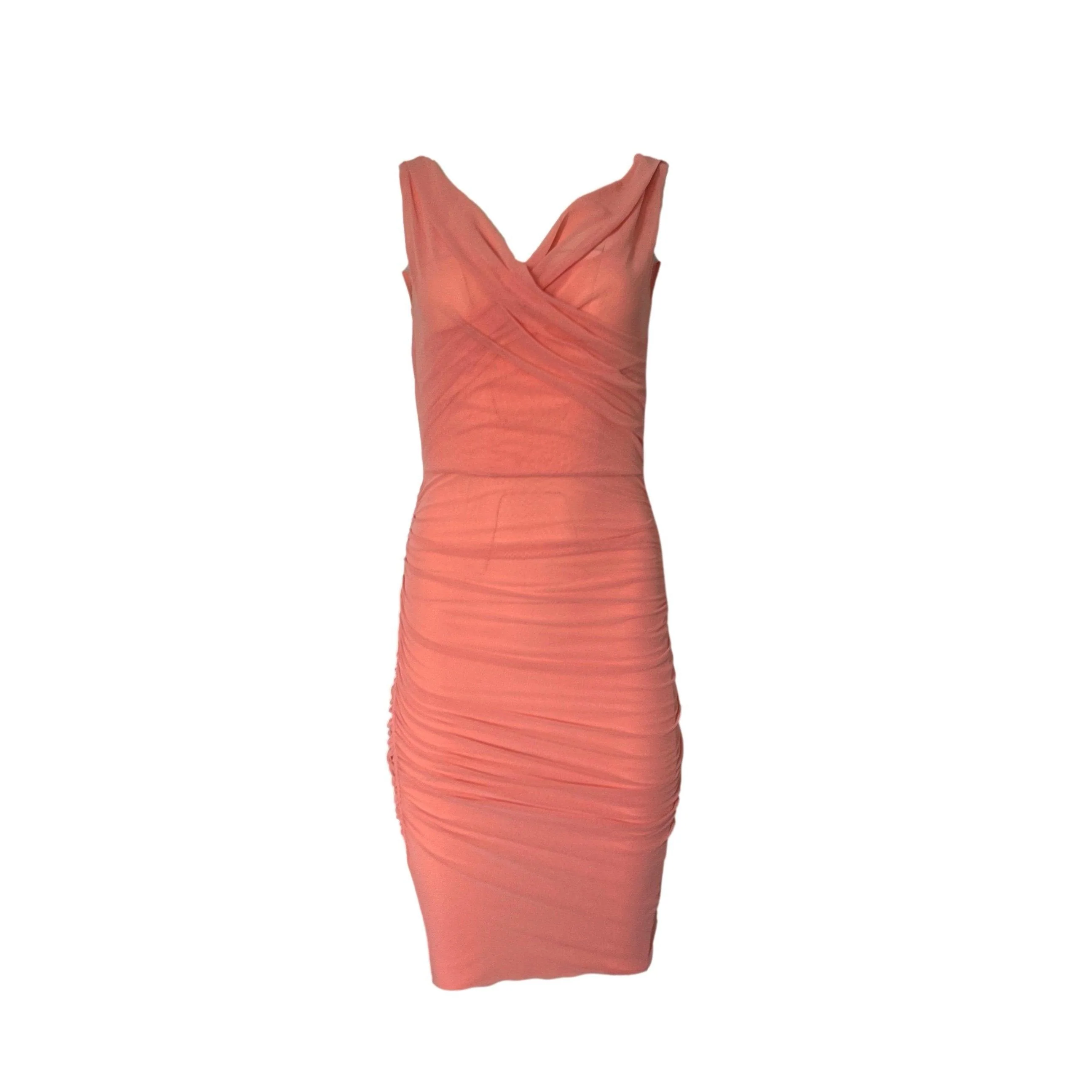Jean Paul Gaultier Light Pink Ruched Dress