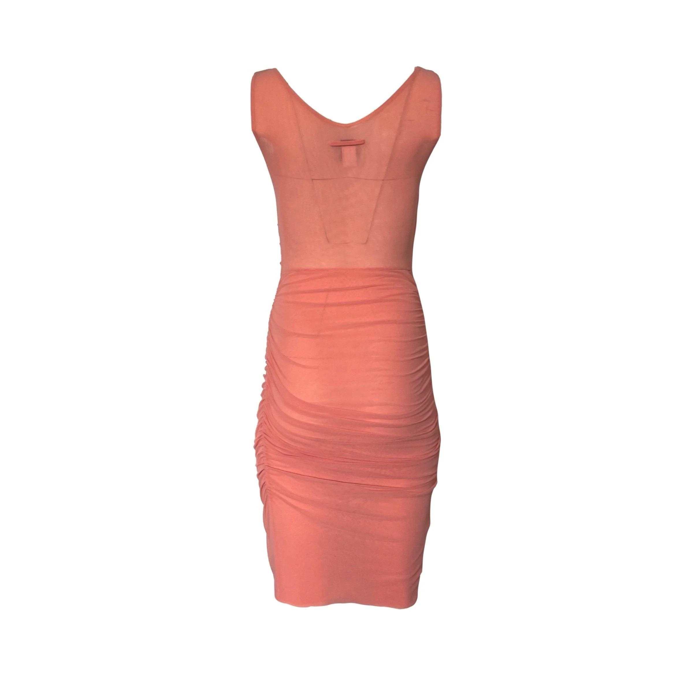 Jean Paul Gaultier Light Pink Ruched Dress - Image 2