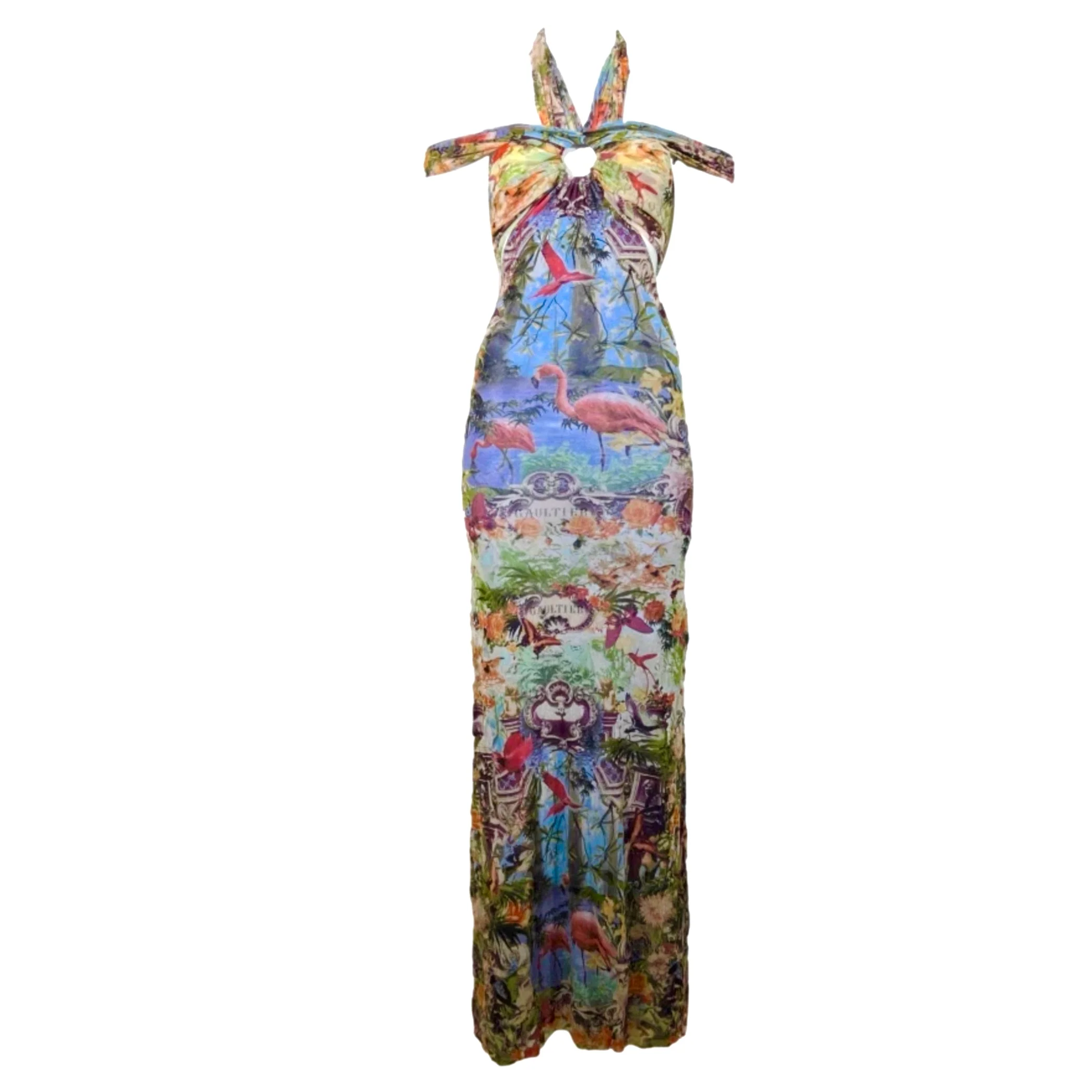 Jean Paul Gaultier Long Flamingo Dress