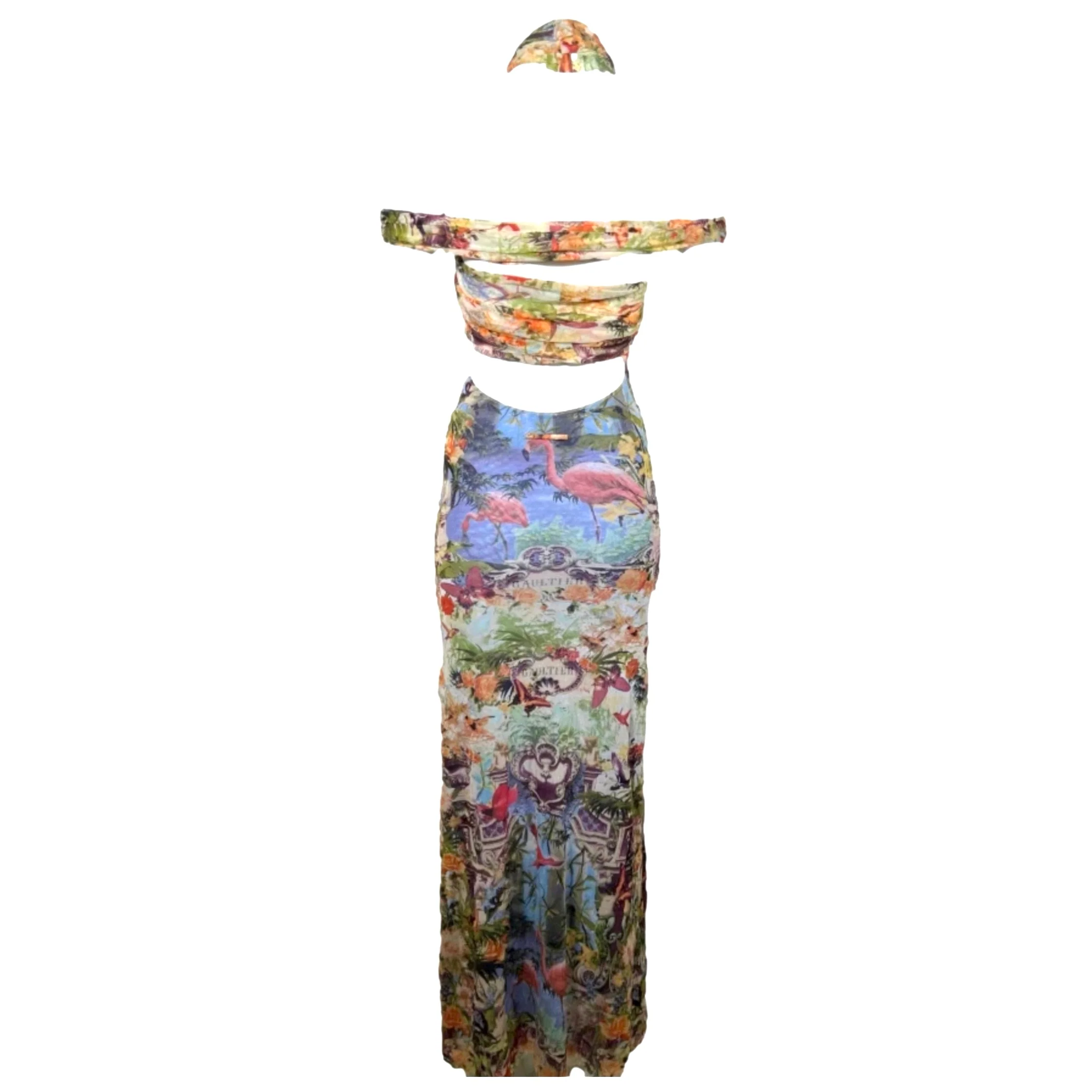 Jean Paul Gaultier Long Flamingo Dress - Image 2