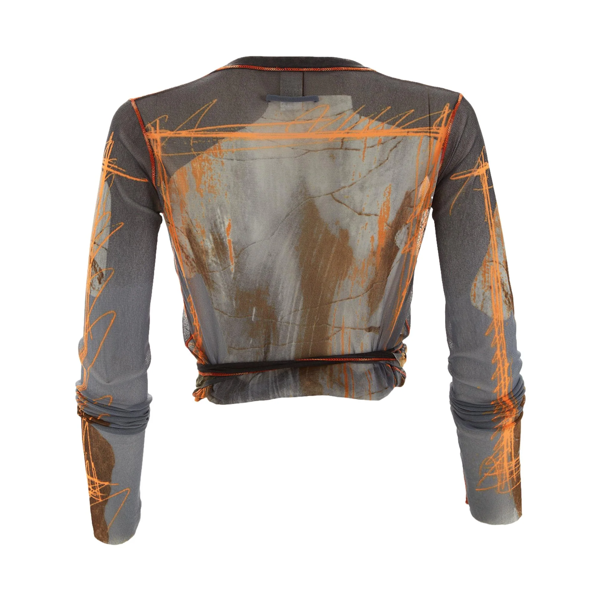 Jean Paul Gaultier Mesh Wrap Top - Image 3