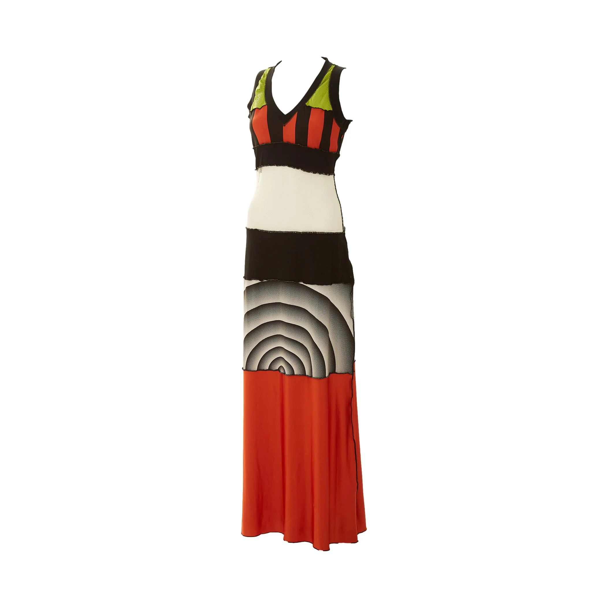 Jean Paul Gaultier Mixed Material Dress - Image 2