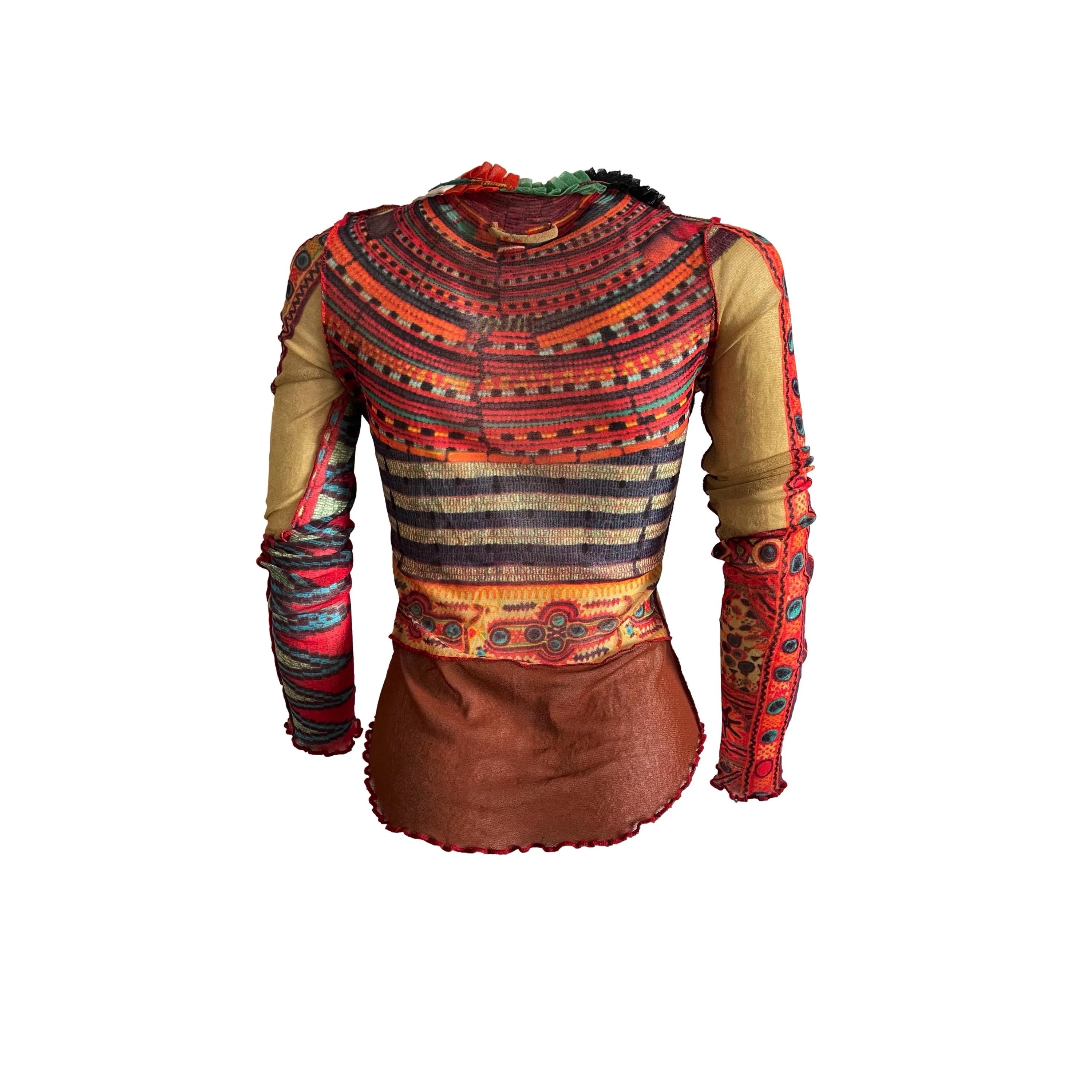 Jean Paul Gaultier Multicolor Textured Long Sleeve - Image 2