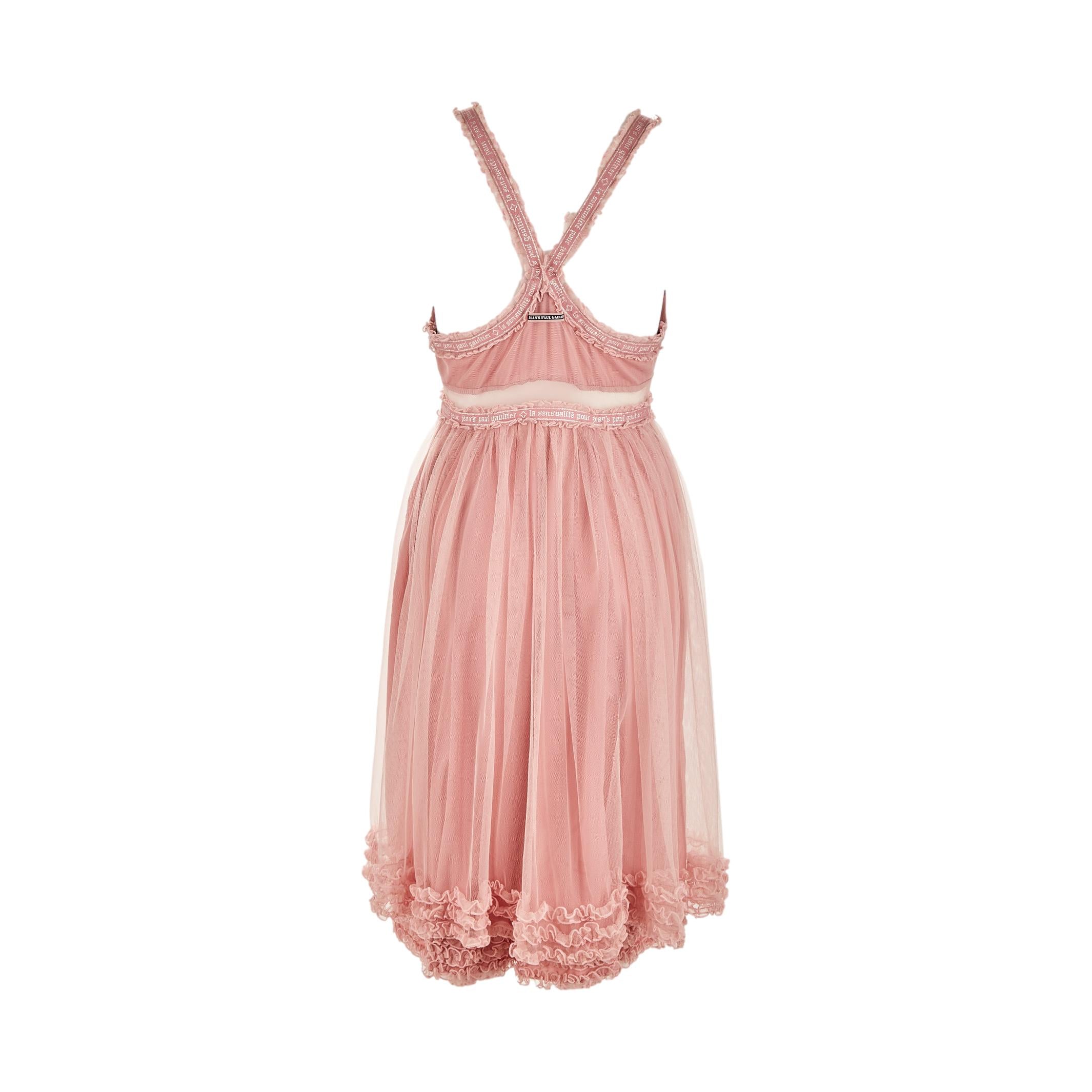 Jean Paul Gaultier Pink Ruffled Dress - Image 2