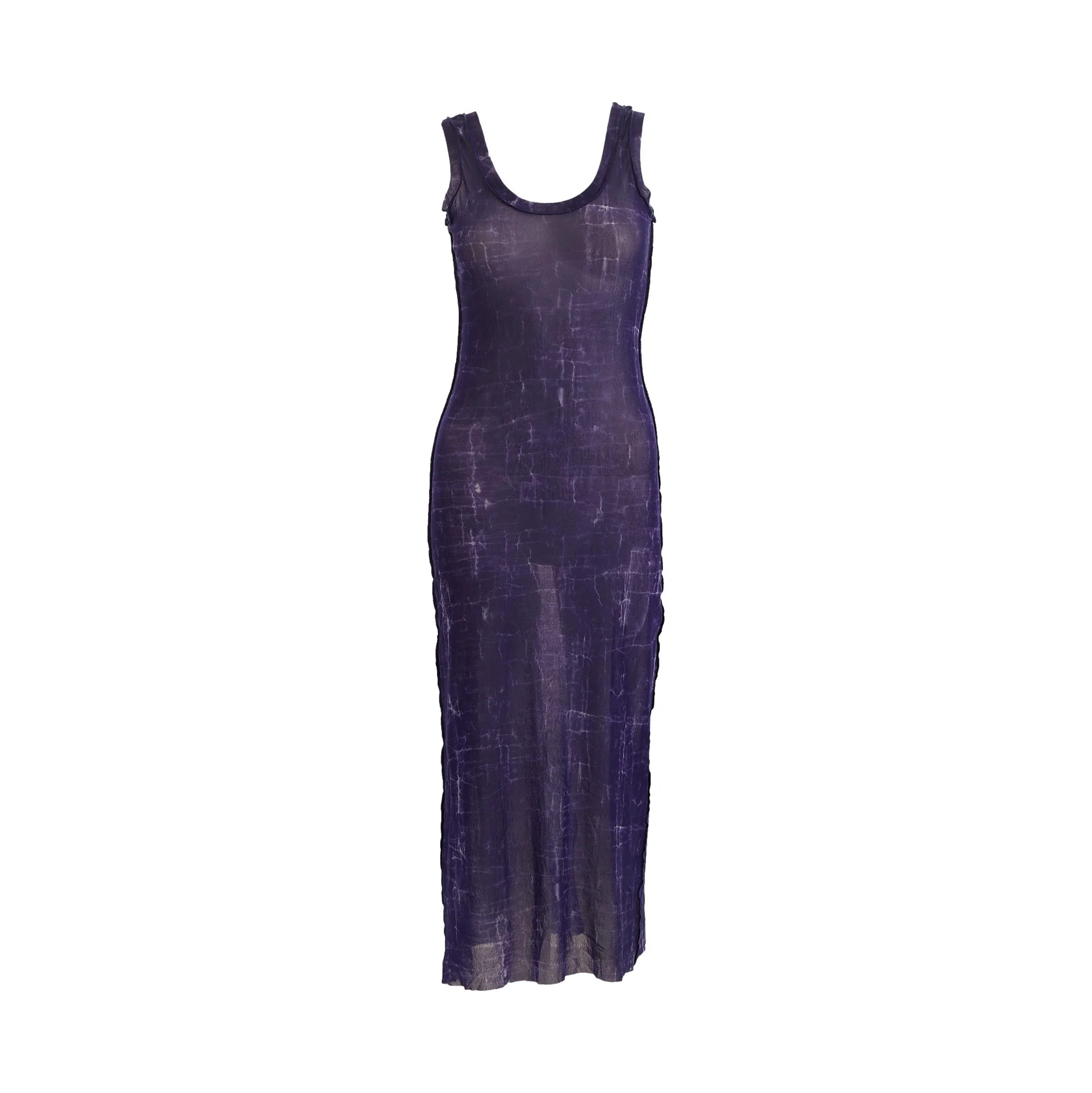 Jean Paul Gaultier Purple Tye Dye Dress