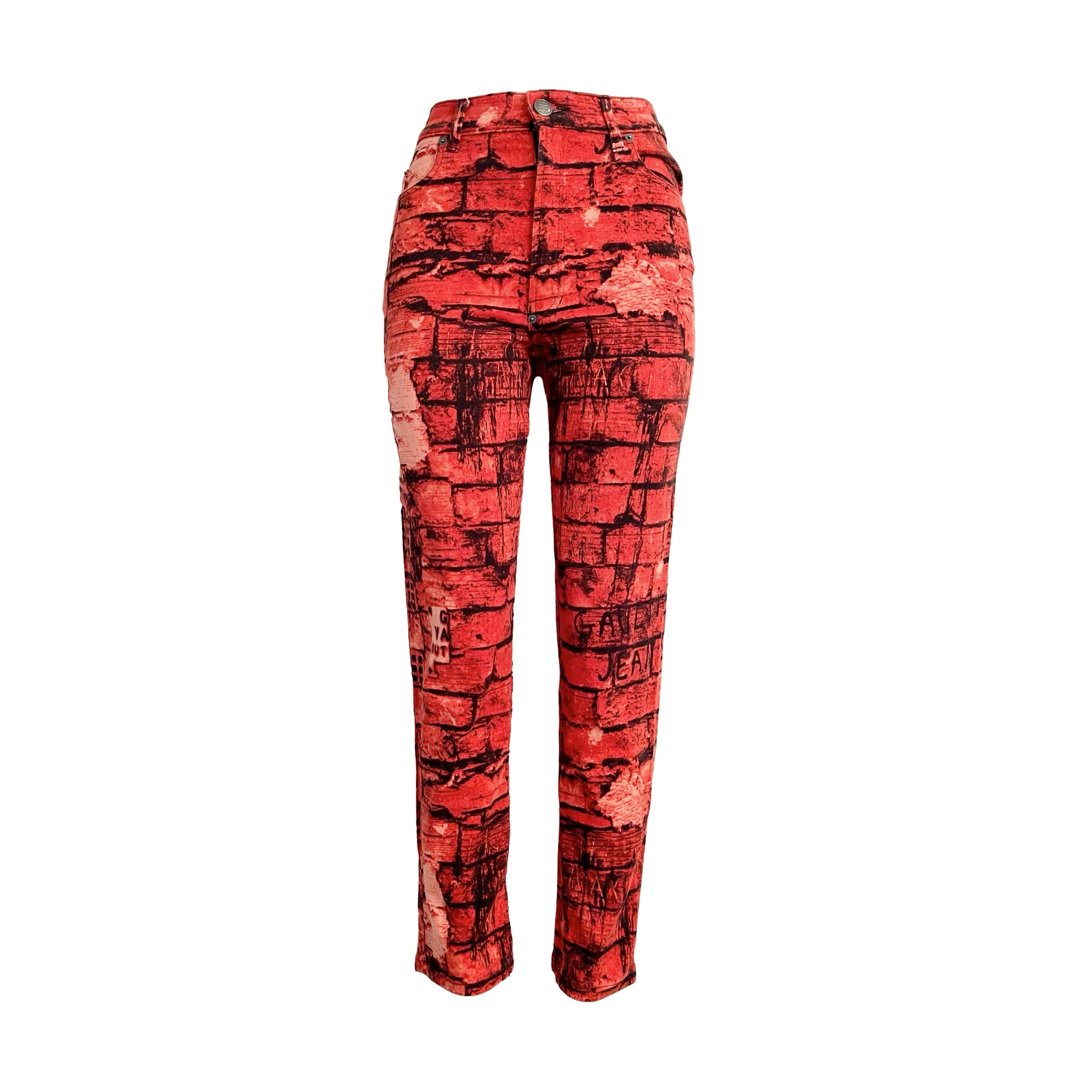 Jean Paul Gaultier Red Brick Pants