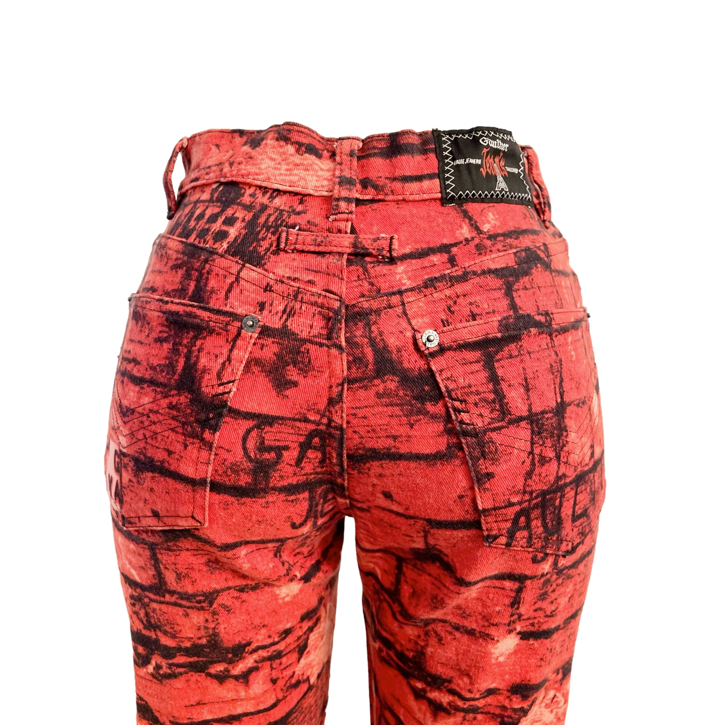 Jean Paul Gaultier Red Brick Pants - Image 2