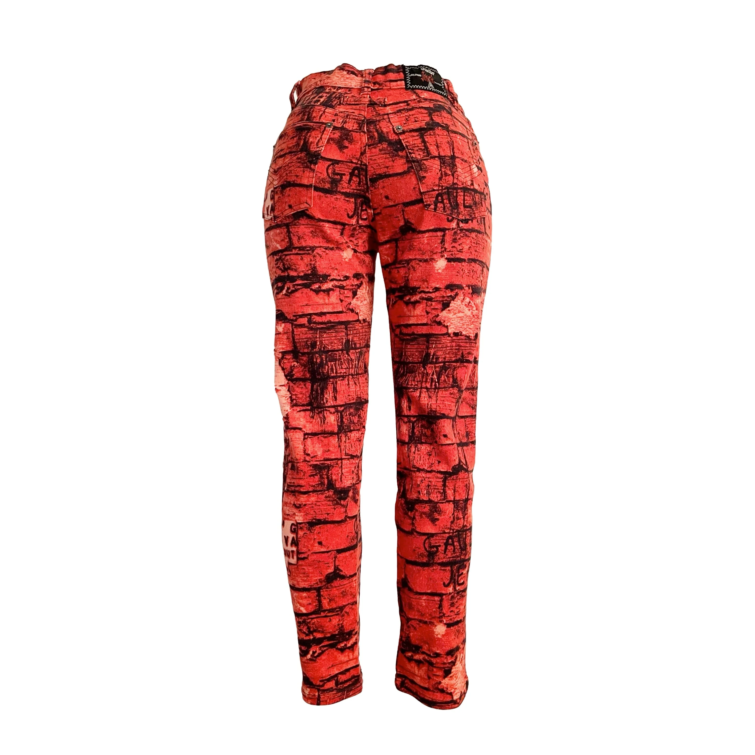 Jean Paul Gaultier Red Brick Pants - Image 3