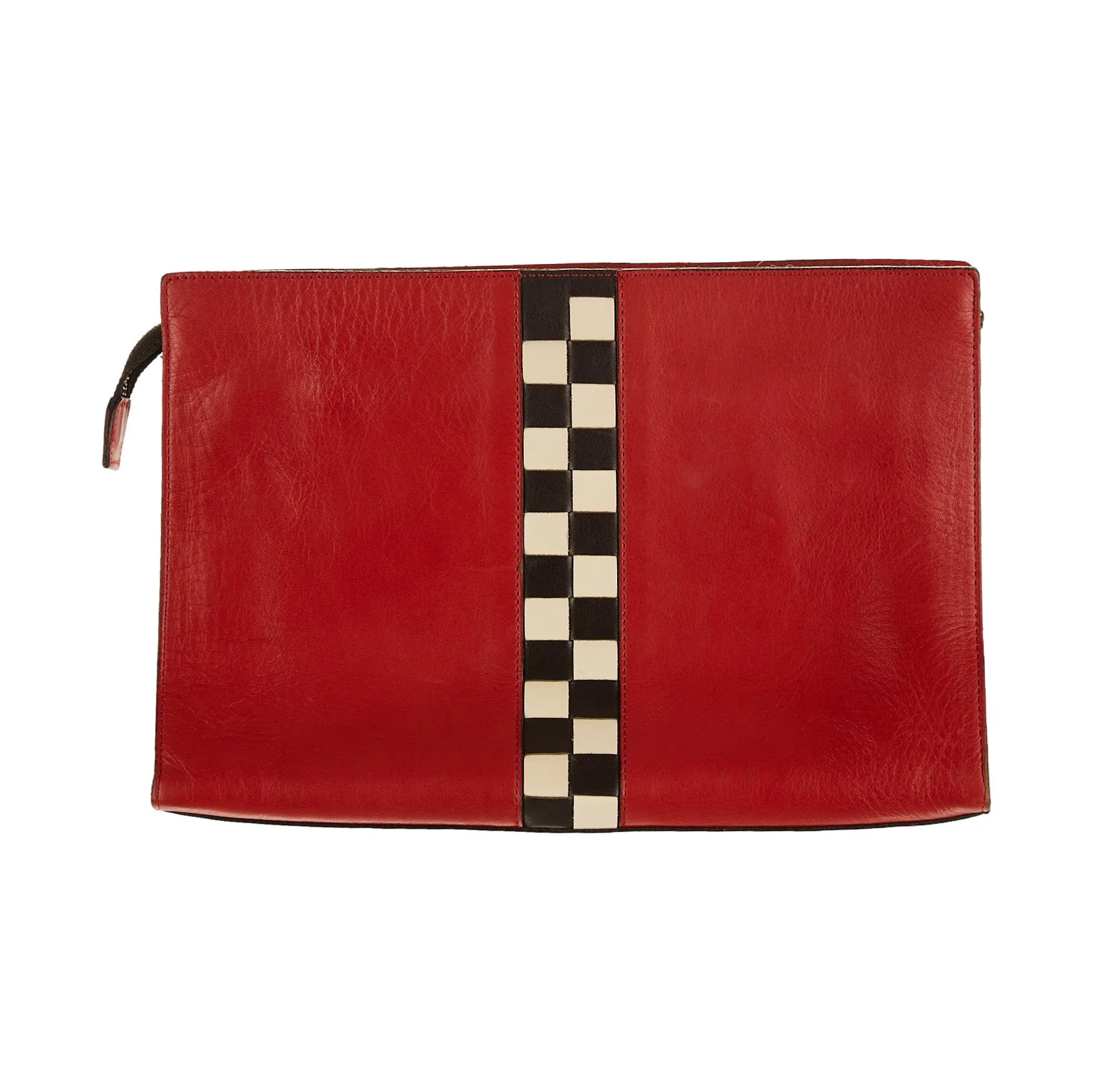 Jean Paul Gaultier Red Checkered Clutch - Image 2