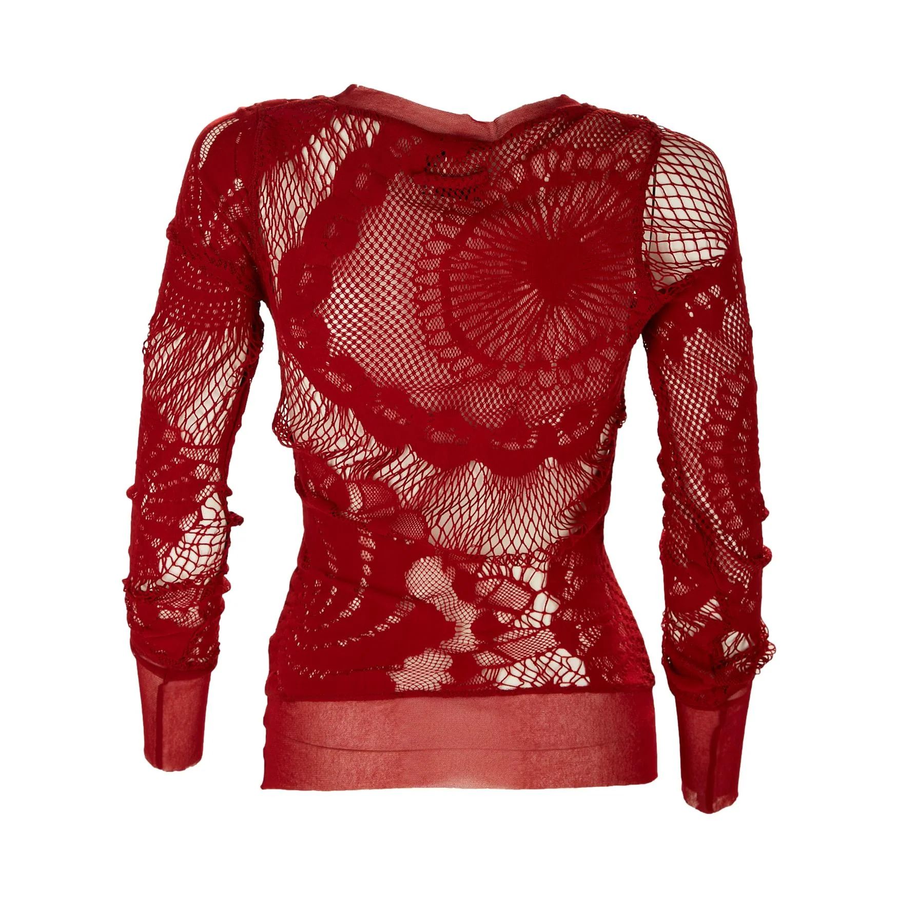 Jean Paul Gaultier Red Knit Top - Image 2