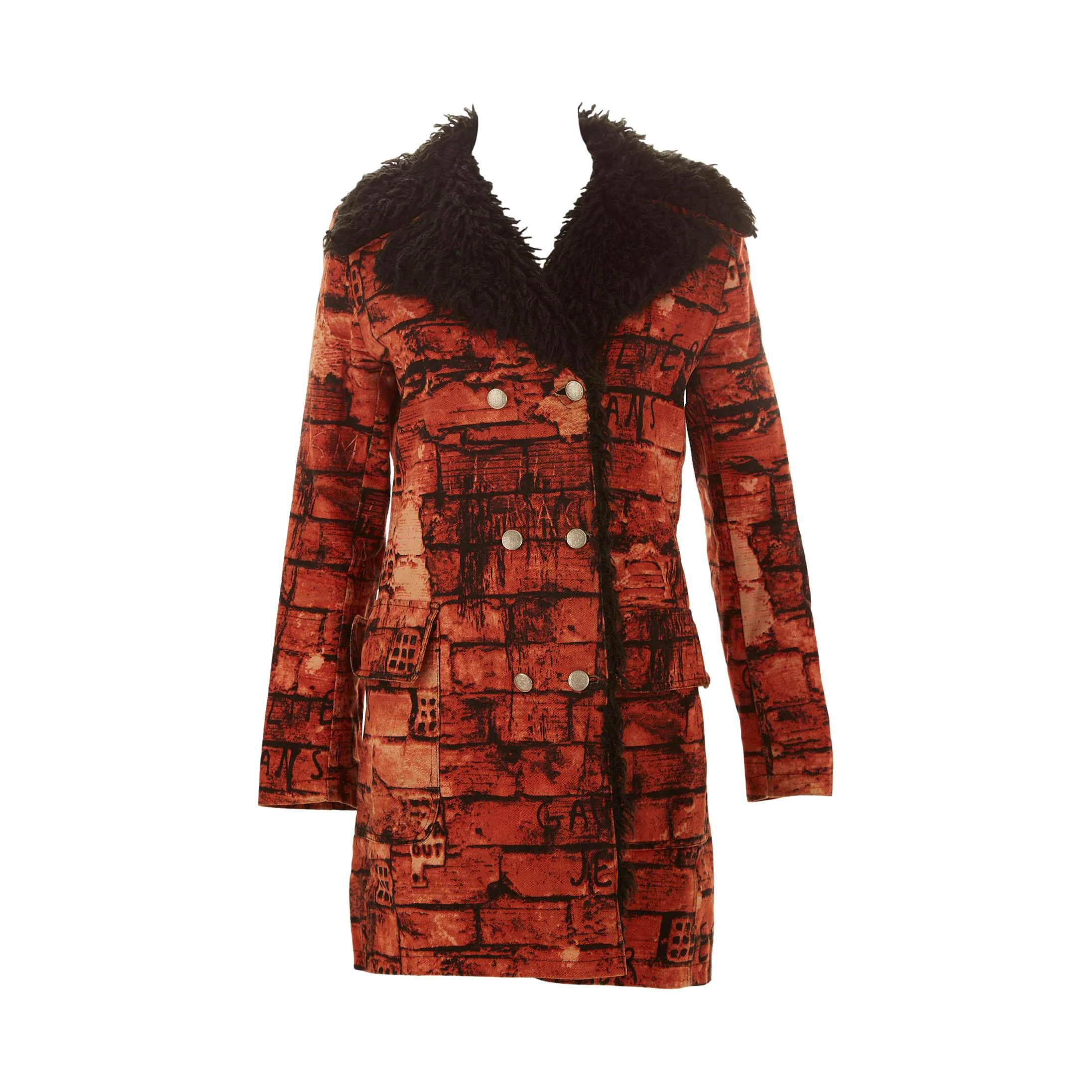 Jean Paul Gaultier Red Print Coat