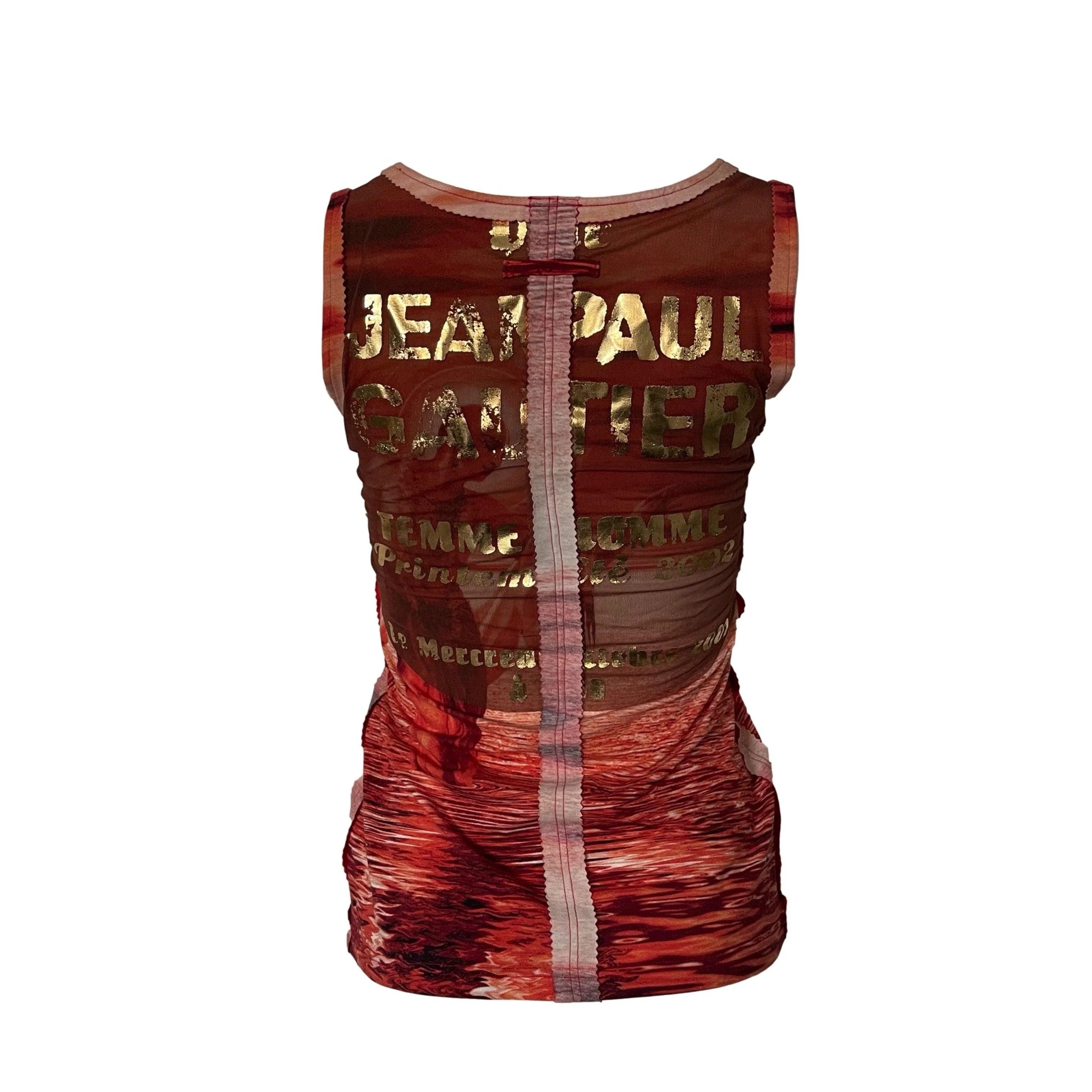 Jean Paul Gaultier Red Print Tank - Image 2