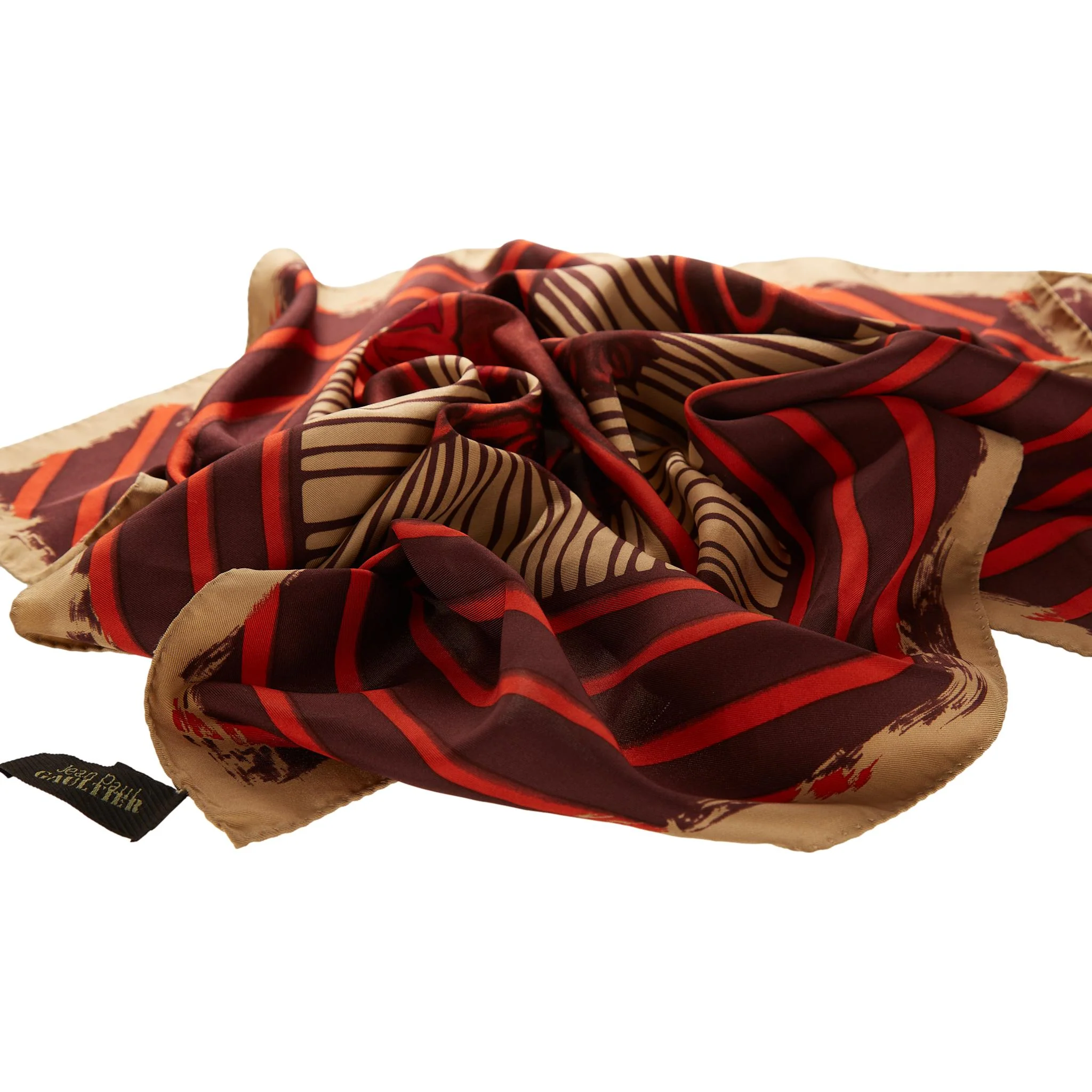 Jean Paul Gaultier Red Tattoo Scarf - Image 2