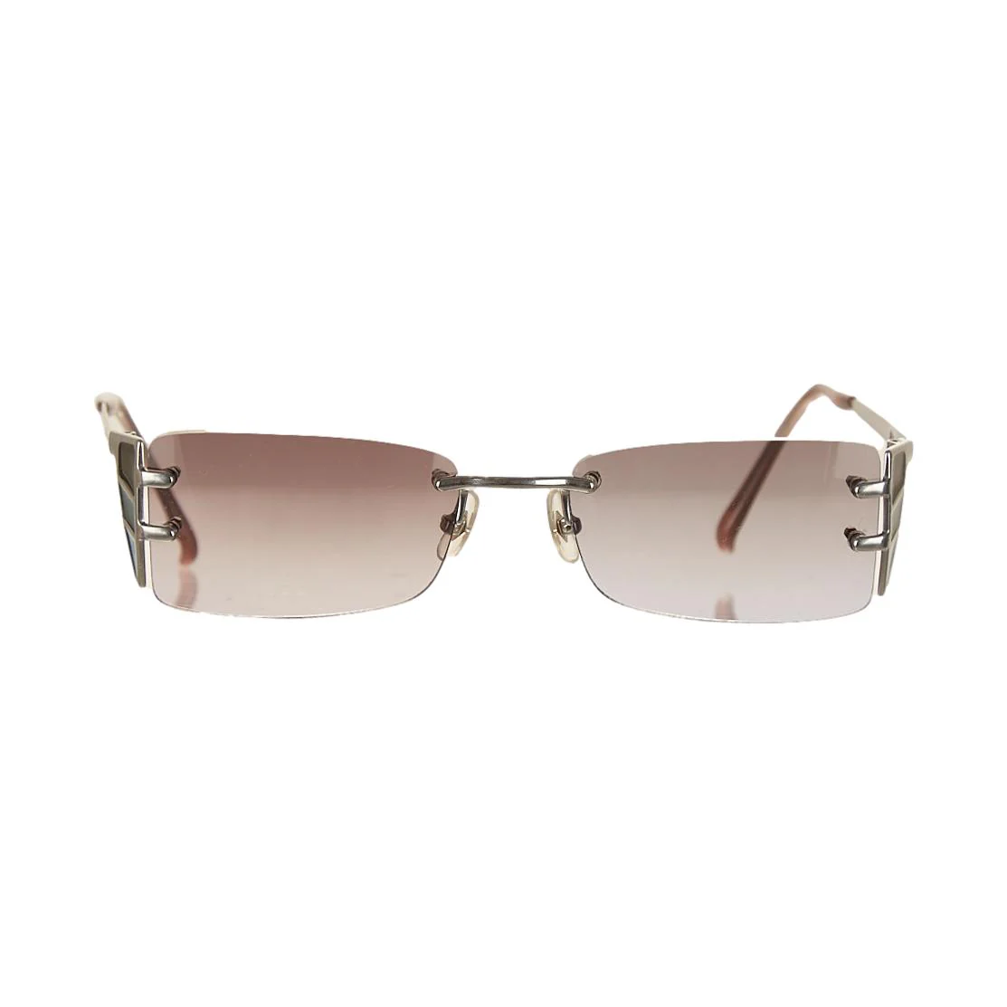 Jean Paul Gaultier Silver Rimless Sunglasses - Image 2