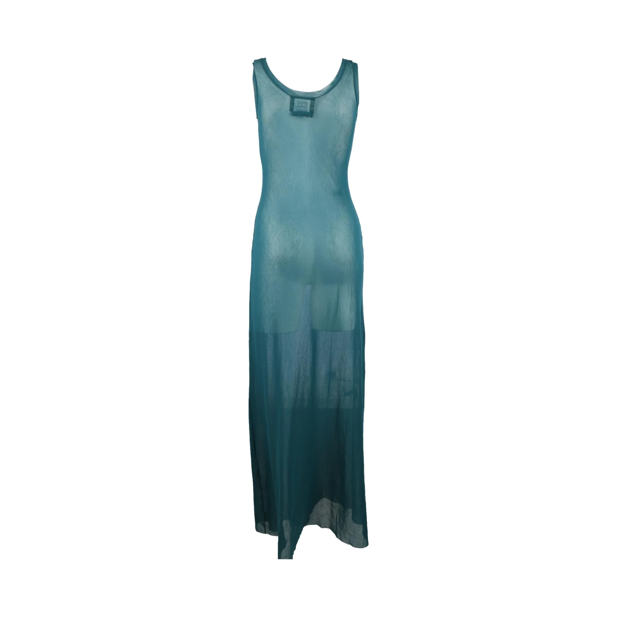 Jean Paul Gaultier Teal Mesh Dress - Image 2