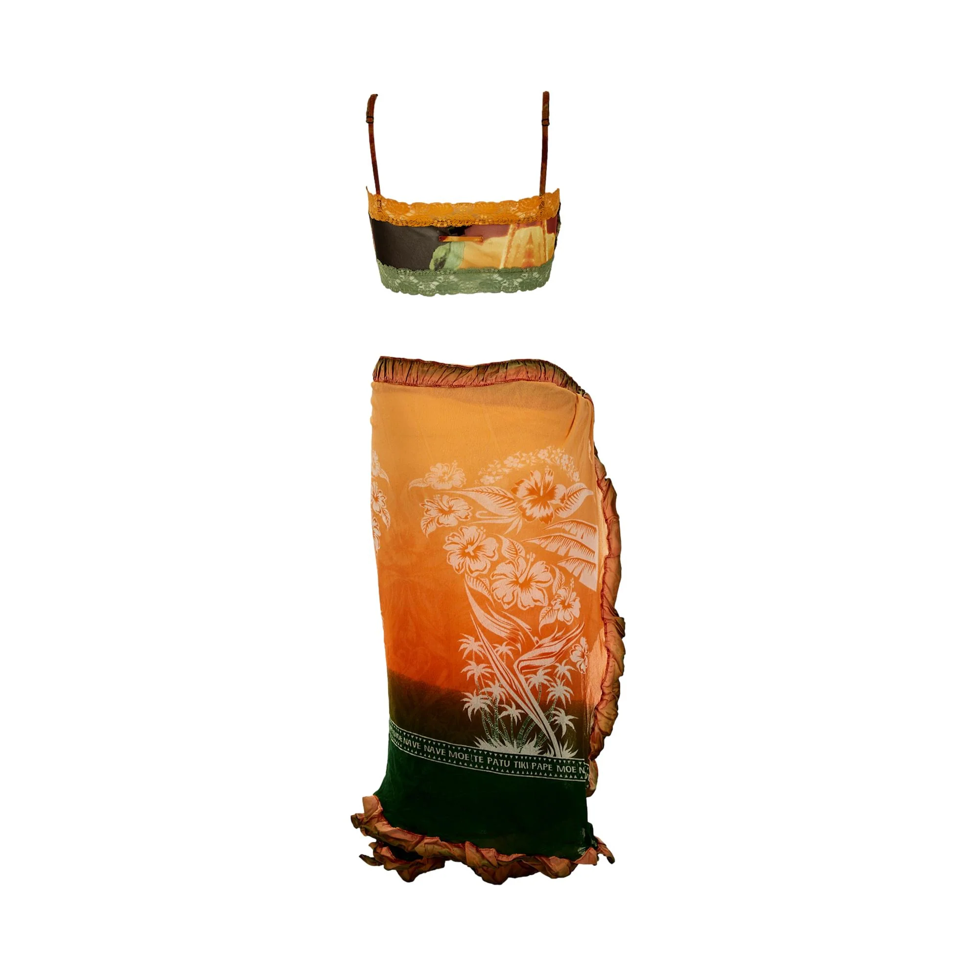 Jean Paul Gaultier Tropical Cropped Wrap Set - Image 3