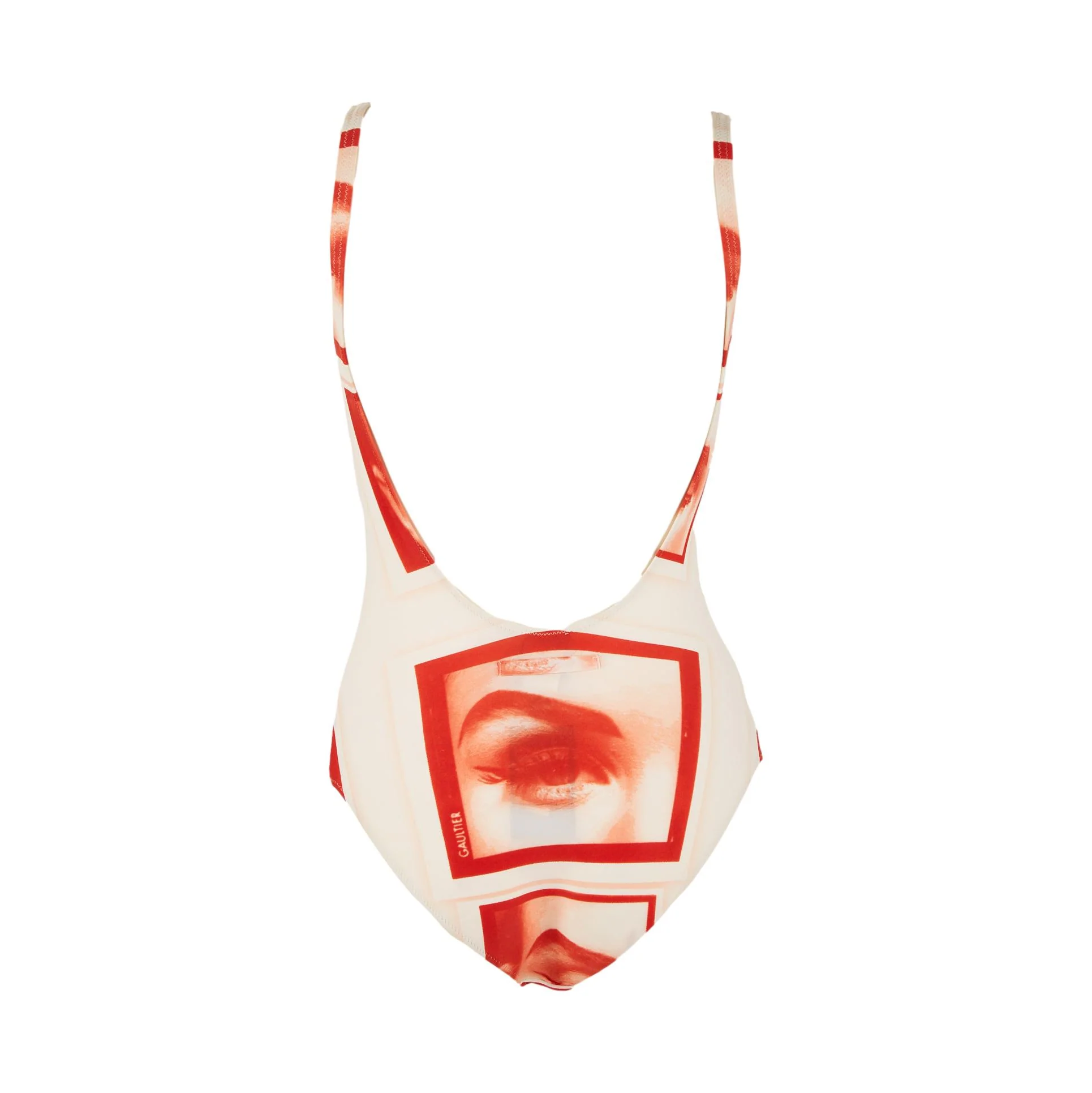 Jean Paul Gaultier White Eye Print One Piece - Image 2