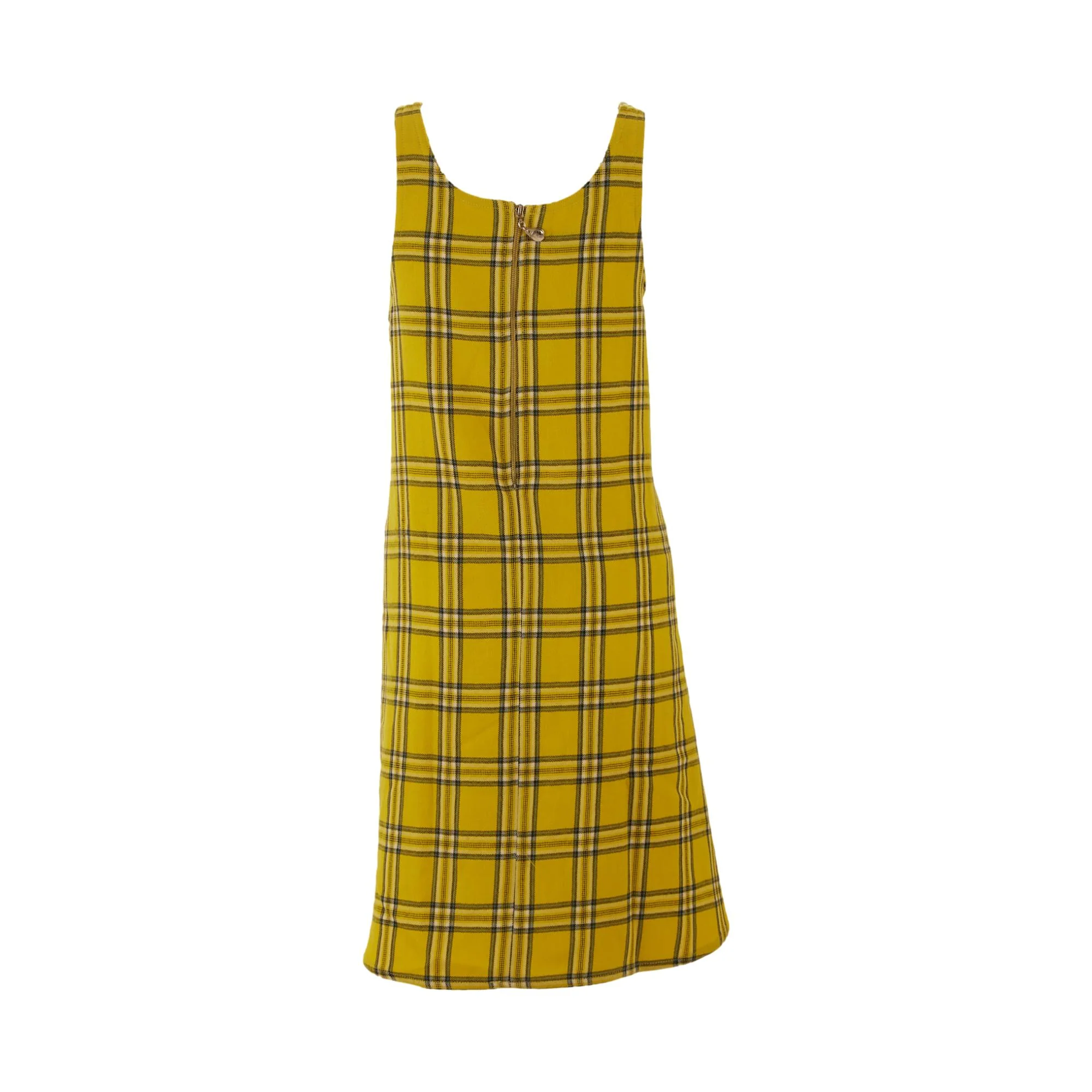 Jean Paul Gaultier Yellow Plaid Dress - Image 2