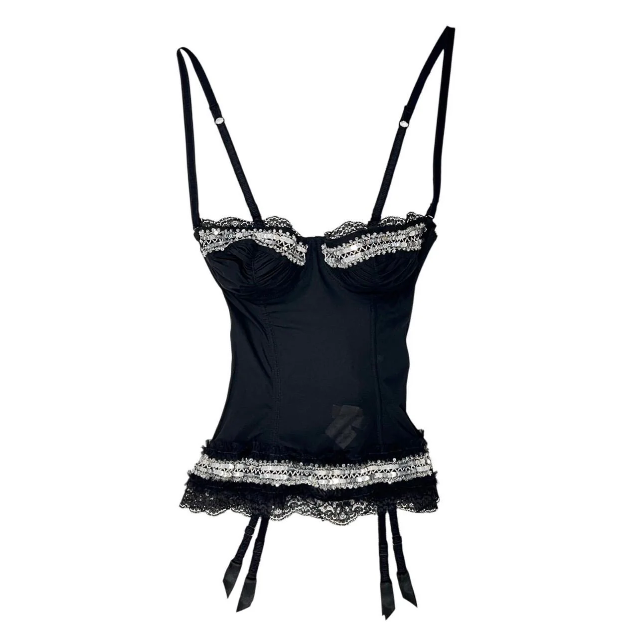 John Galliano Black Babydoll Corset