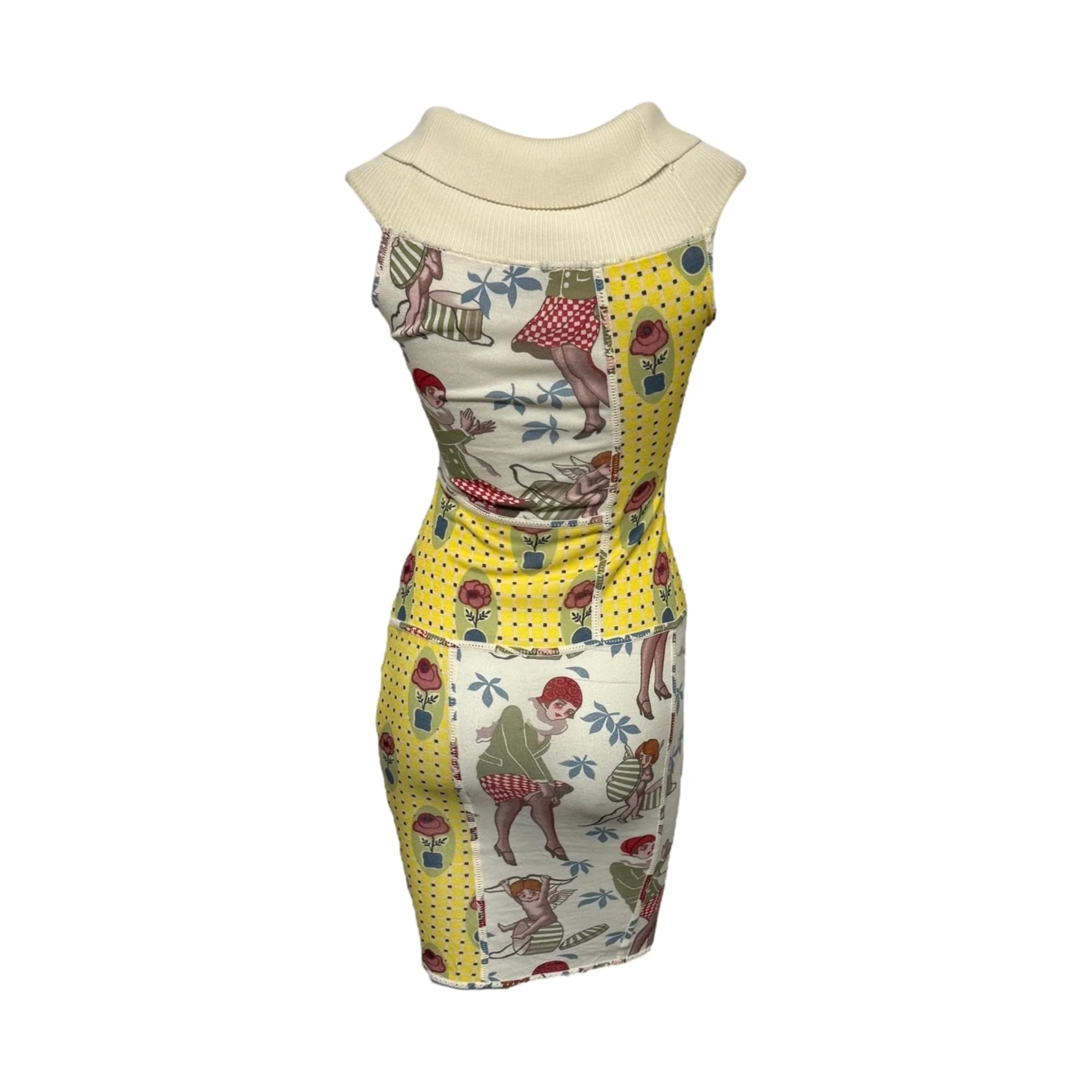 John Galliano Flapper Print Sleeveless Dress - Image 2