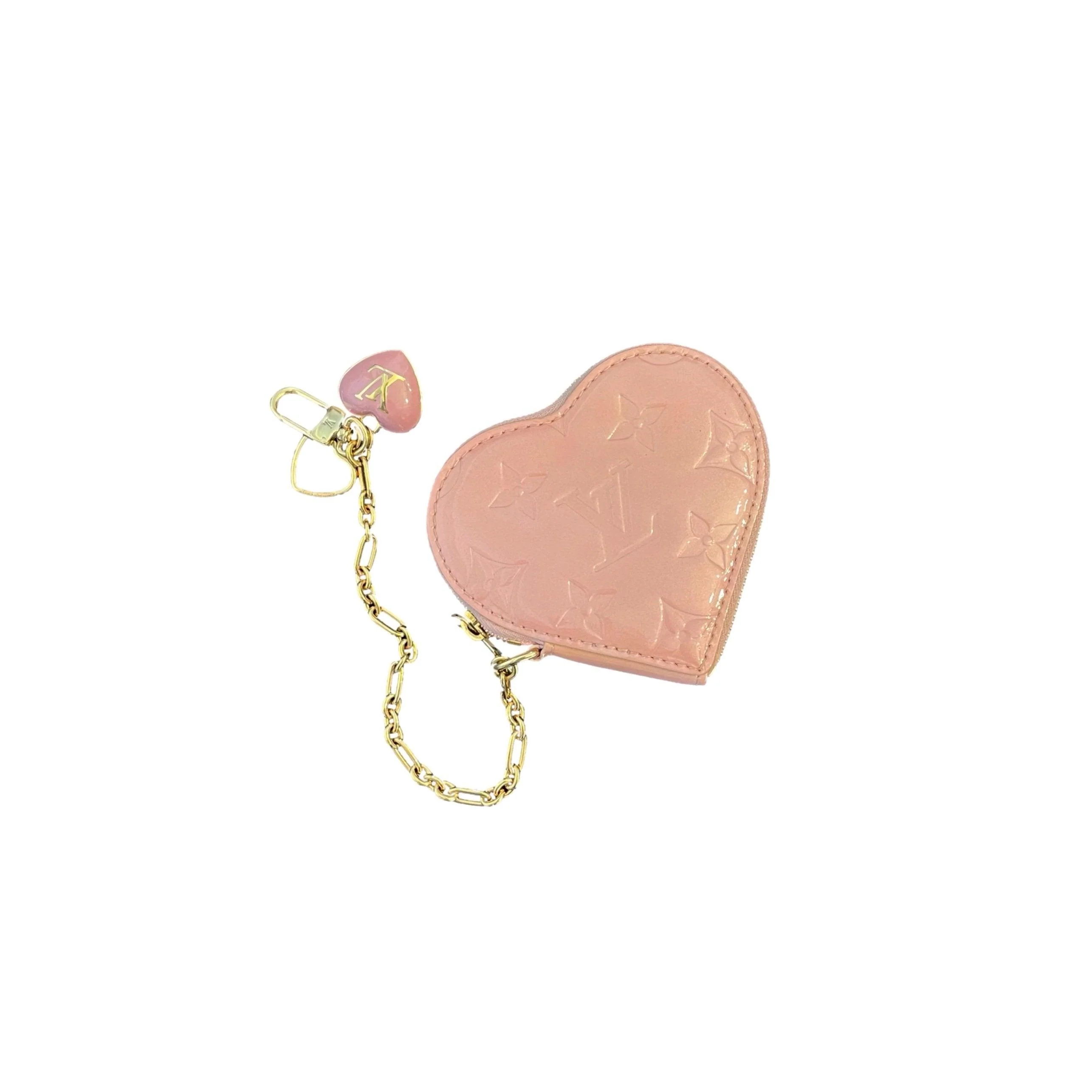Louis Vuitton Baby Pink Monogram Heart Coin Purse