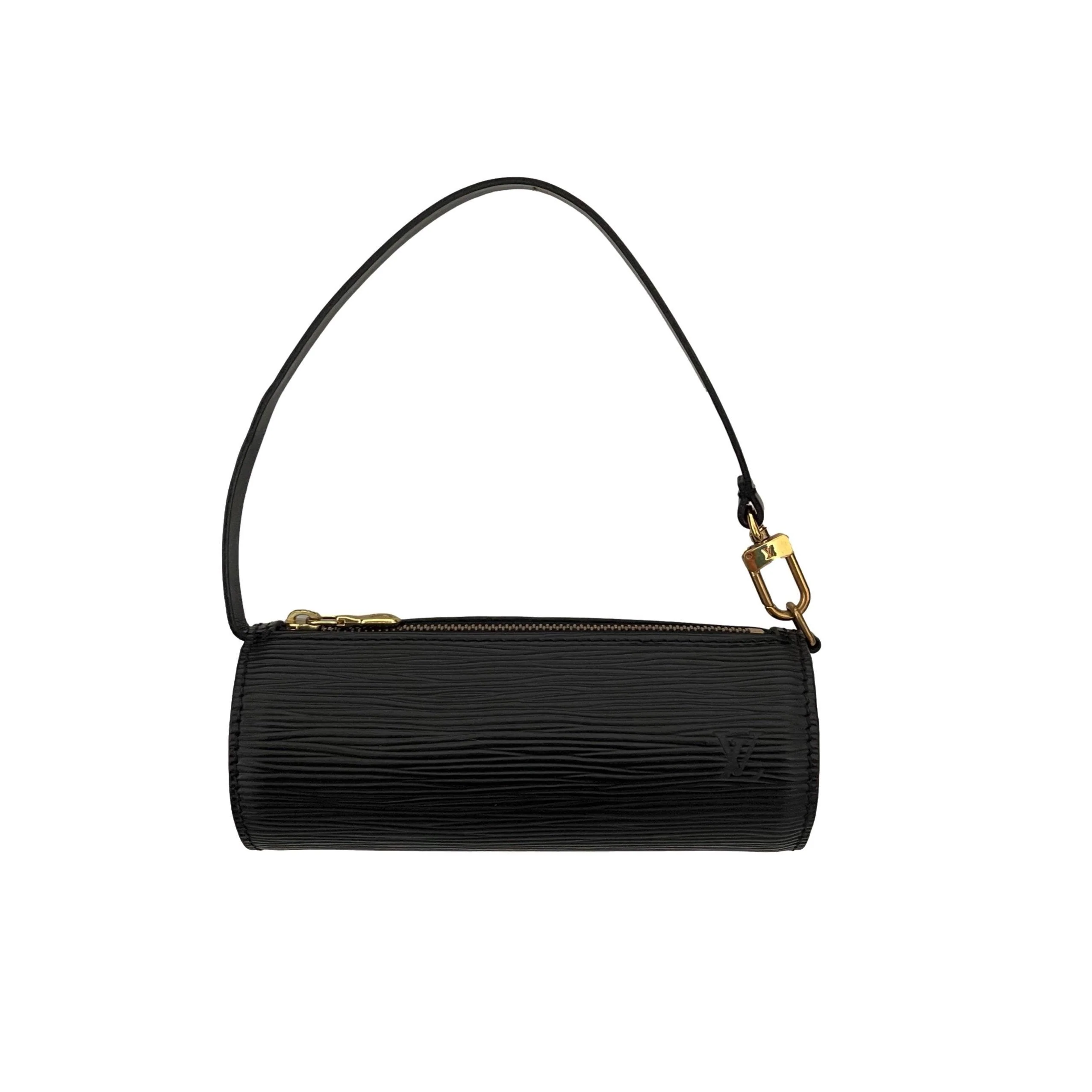 Louis Vuitton Black Epi Micro Cylinder Bag