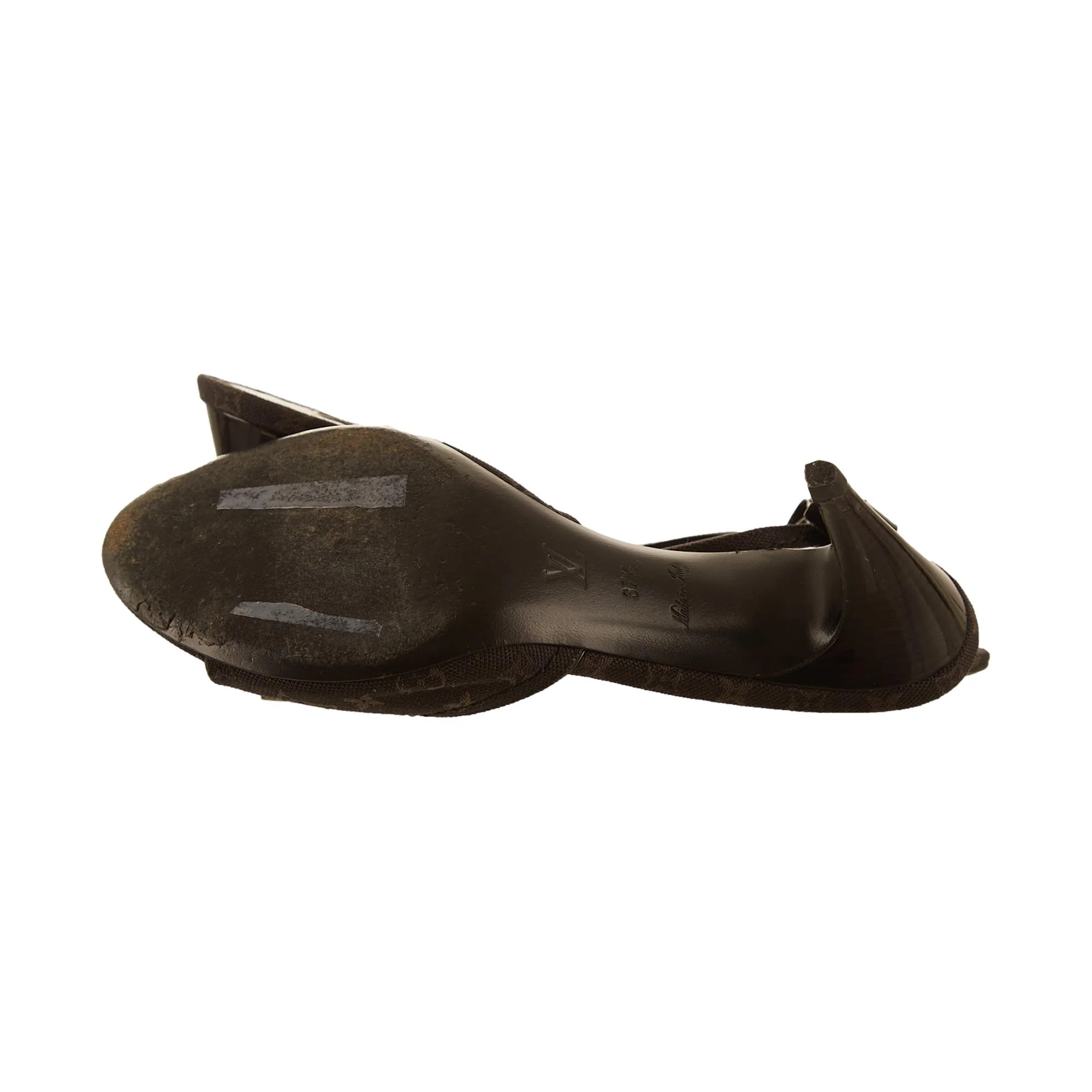 Louis Vuitton Black Logo Bow Heels - Image 4