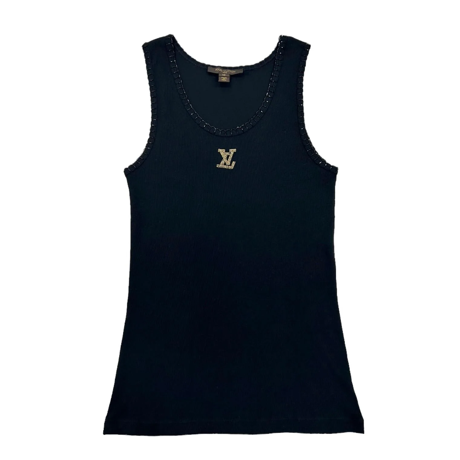 Louis Vuitton Black Logo Tank