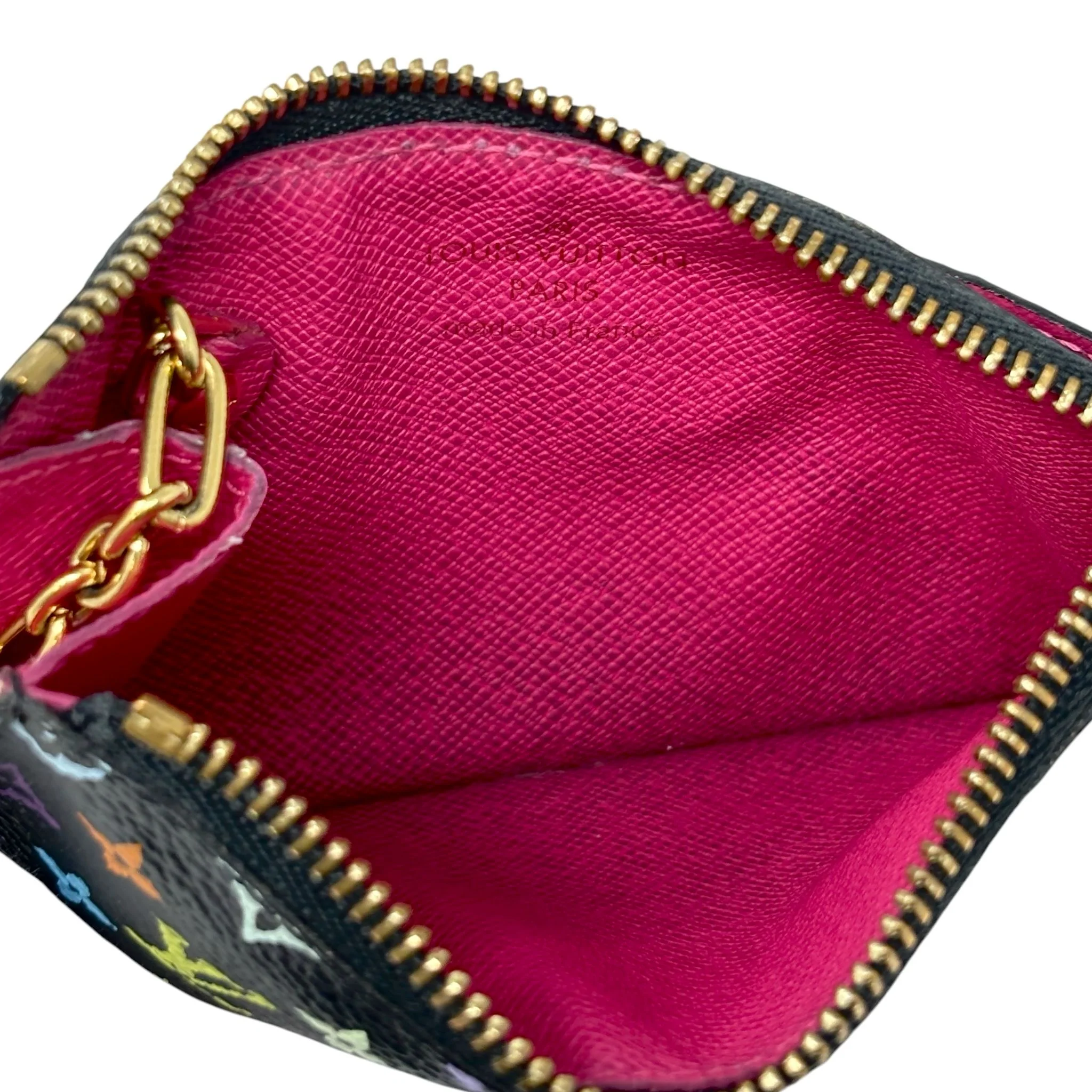 Louis Vuitton Black Murakami Keychain Wallet - Image 3