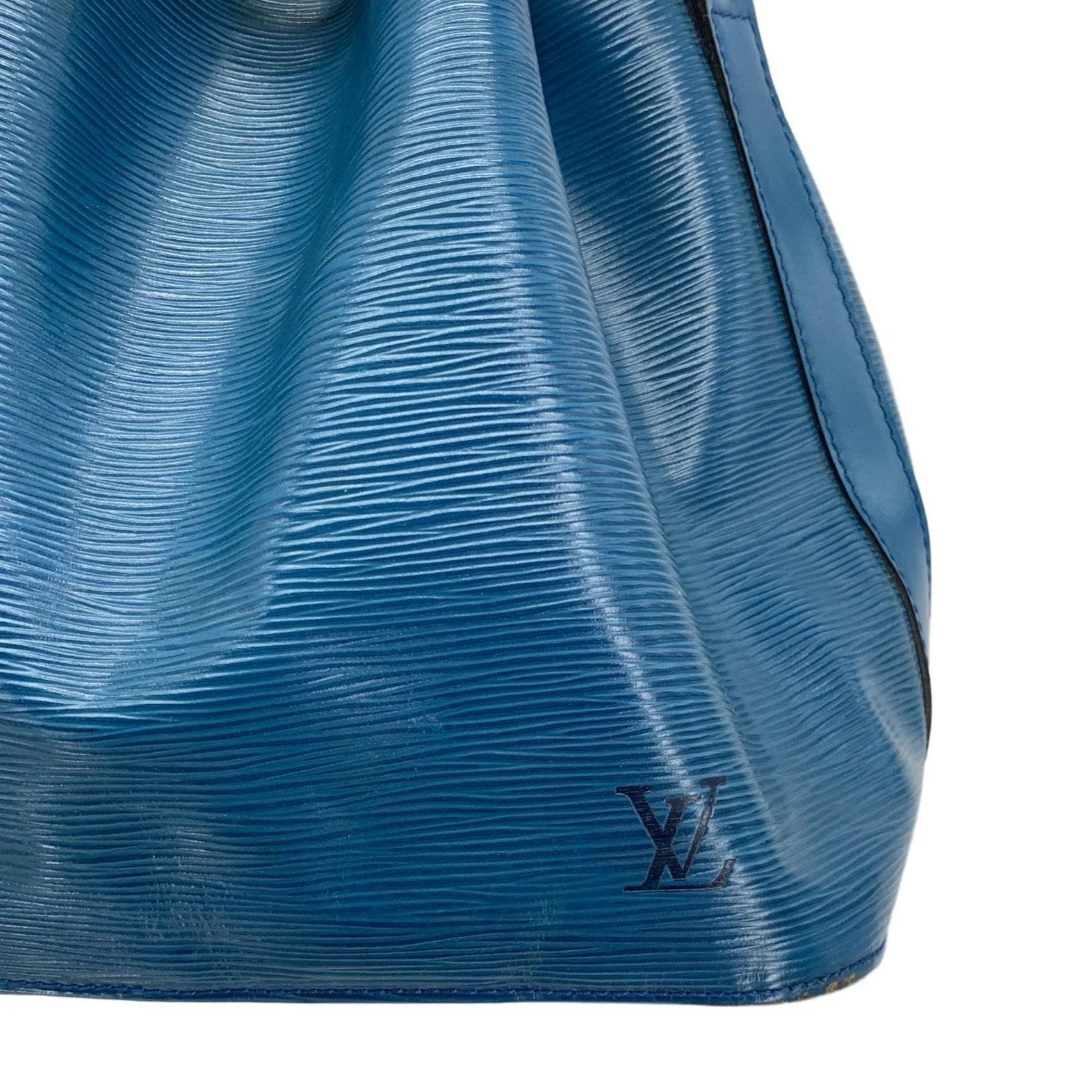Louis Vuitton Blue Epi Leather Bucket Bag - Image 6