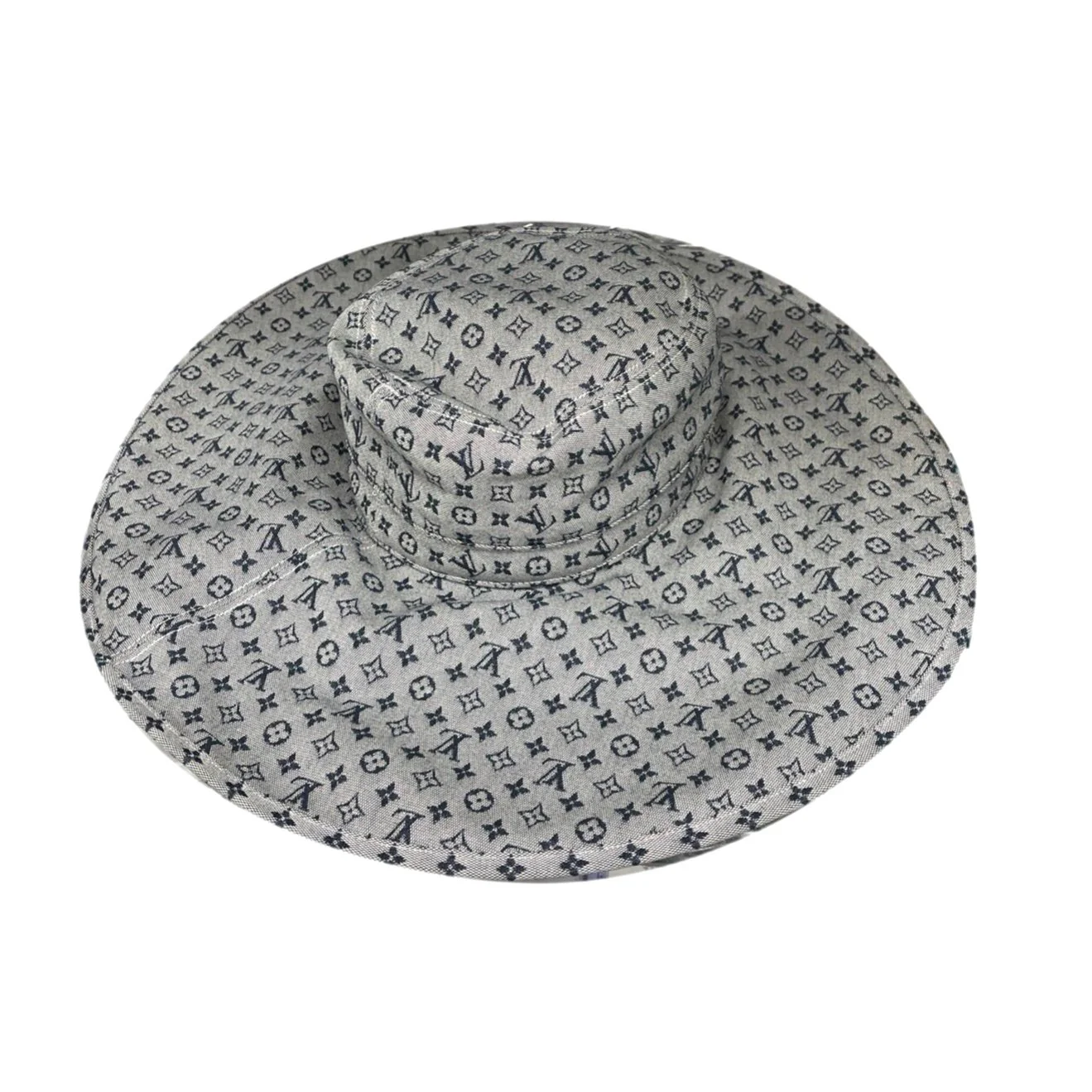 Louis Vuitton Blue Monogram Oversized Sun Hat