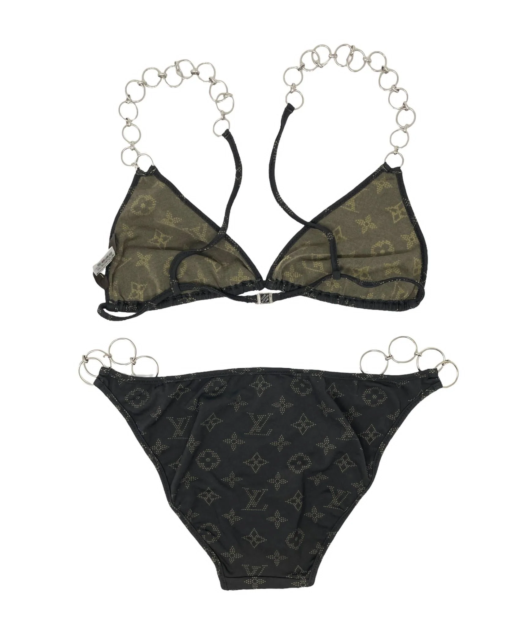 Louis Vuitton Brown Chain Logo Bikini - Image 2