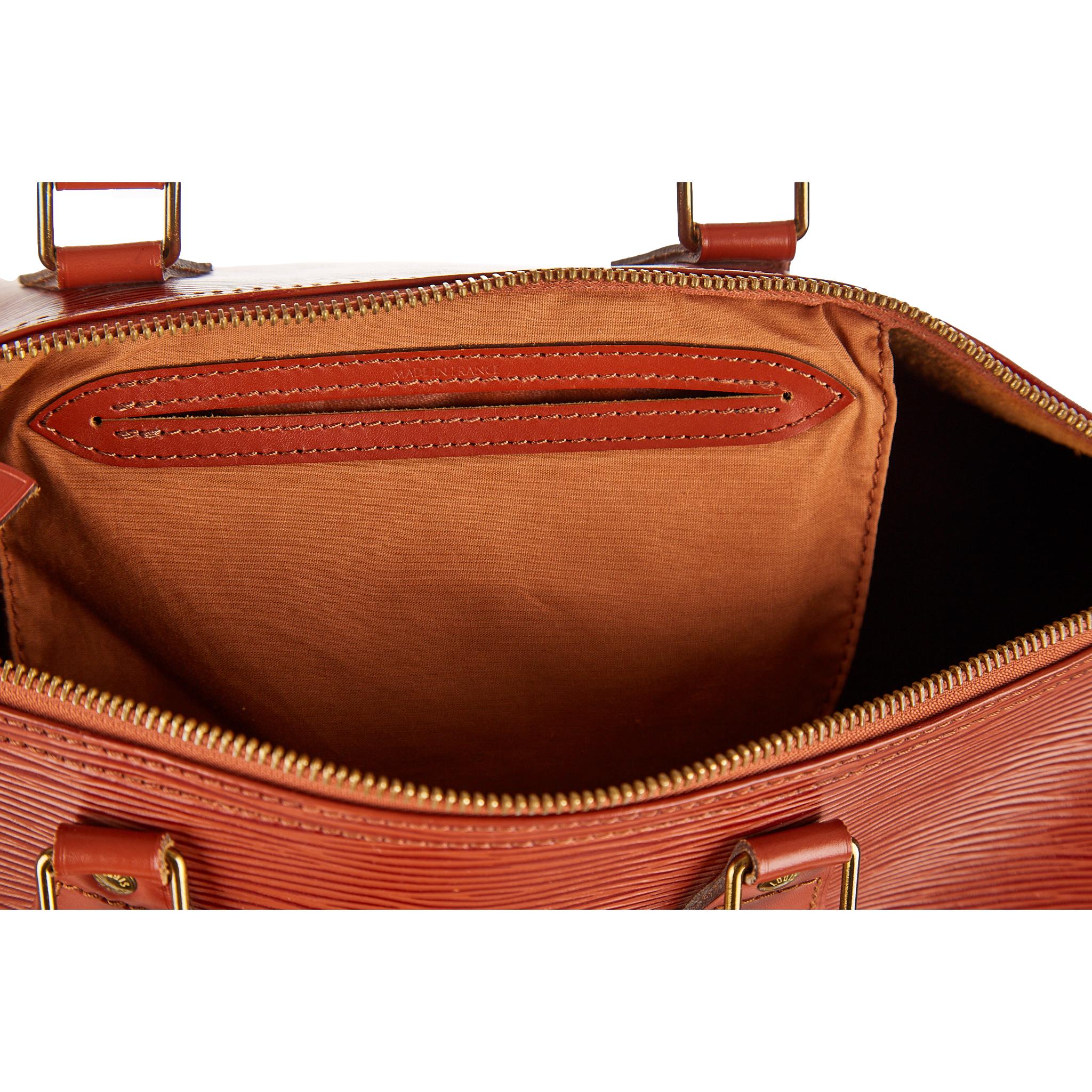 Louis Vuitton Brown Epi Speedy 35 - Image 4