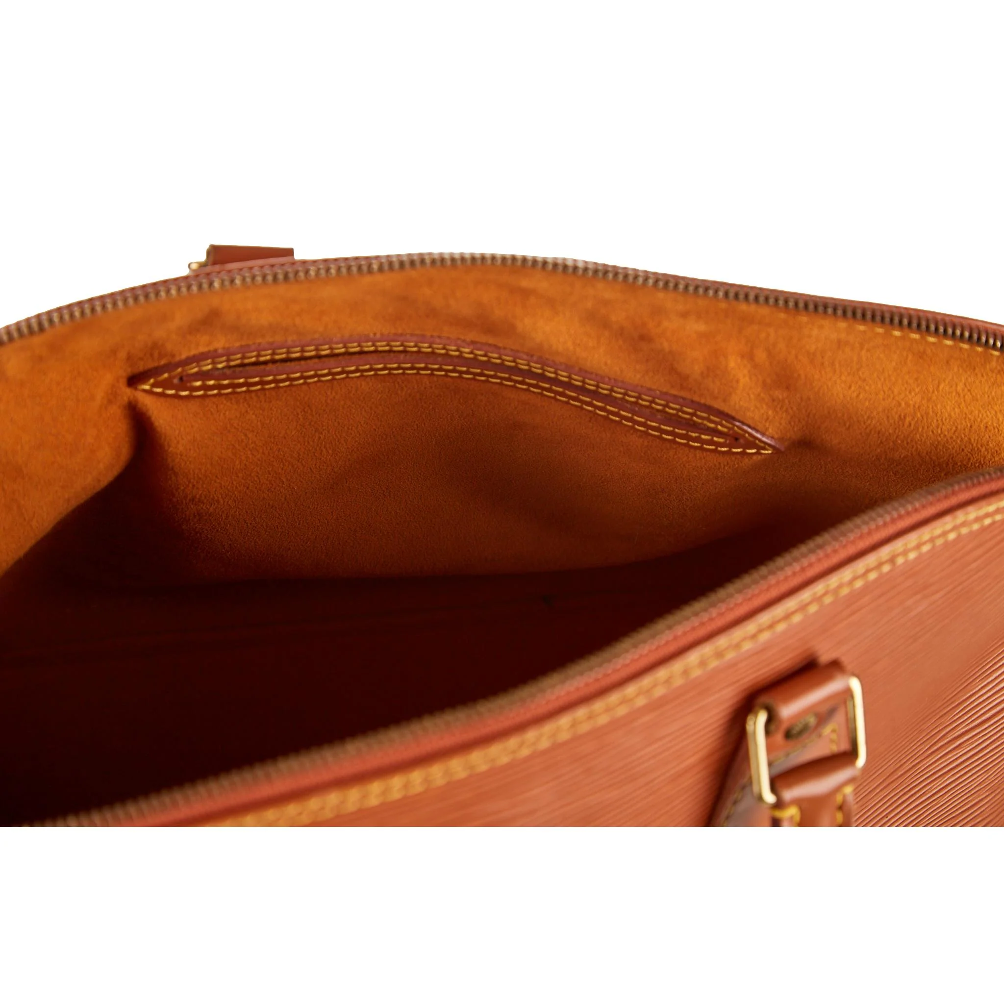 Louis Vuitton Brown Epi Top Handle Bag - Image 4